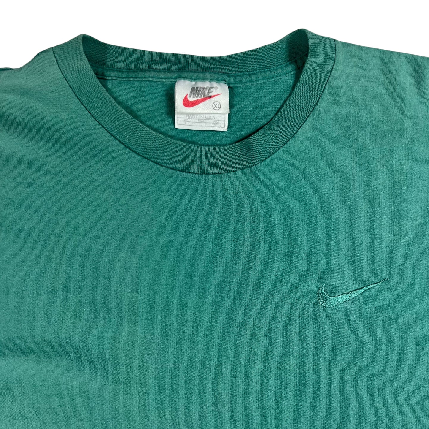 Vintage 90s Nike mini swoosh tonal faded tee (XL)