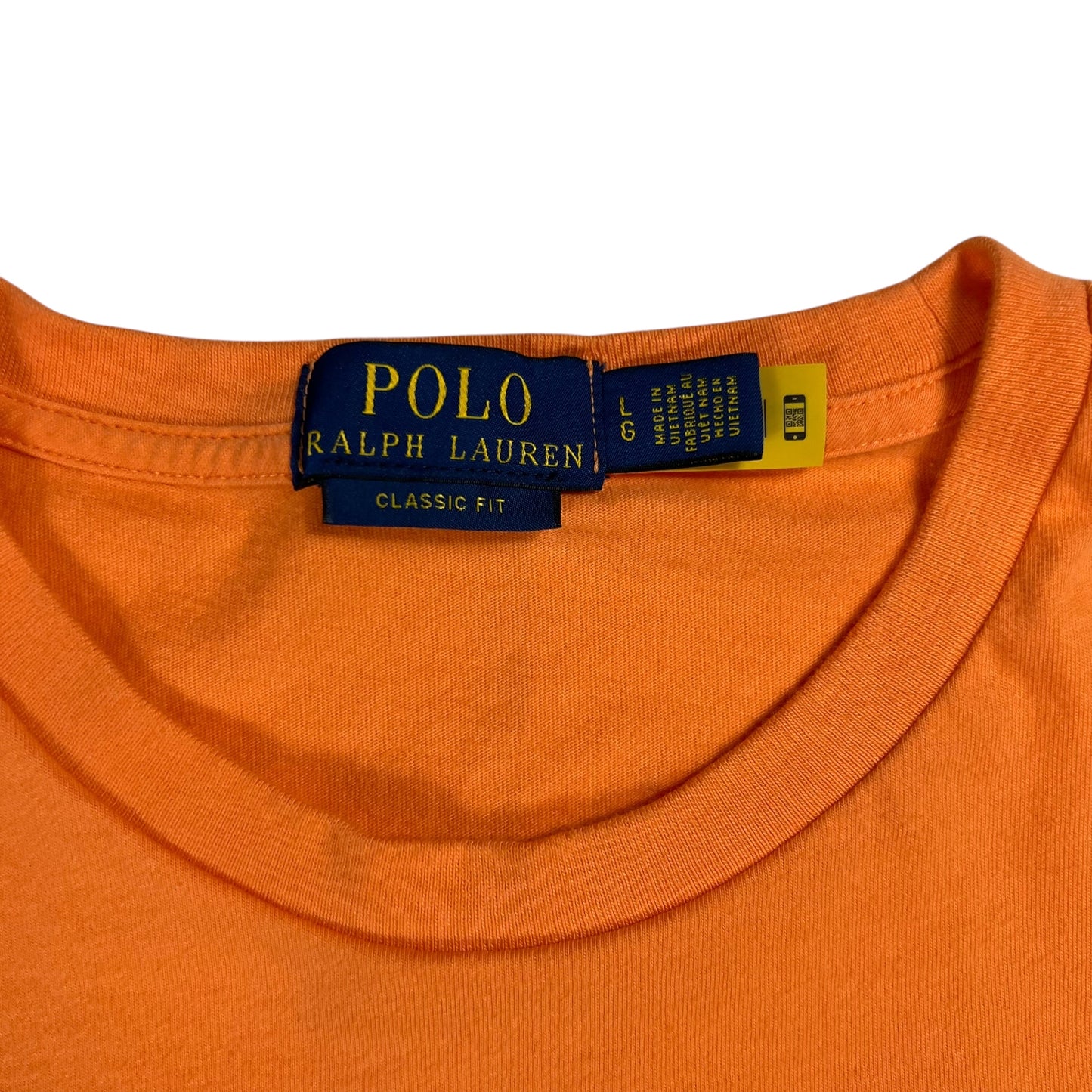 Y2K Polo Ralph Lauren Polo Bear orange tee (L)