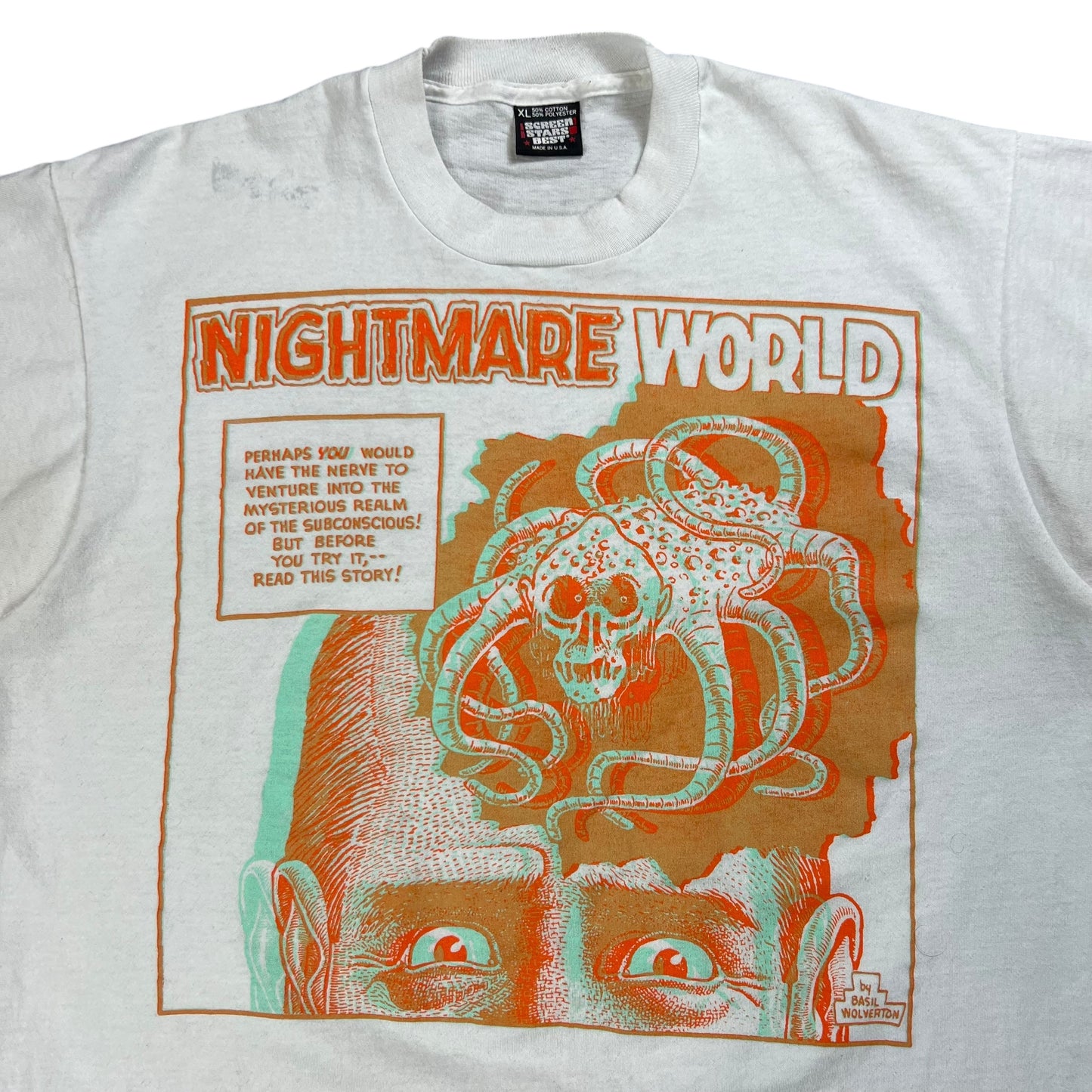 Vintage 90s Nightmare World The 3-D Zone Basil Wolverton tee (L)
