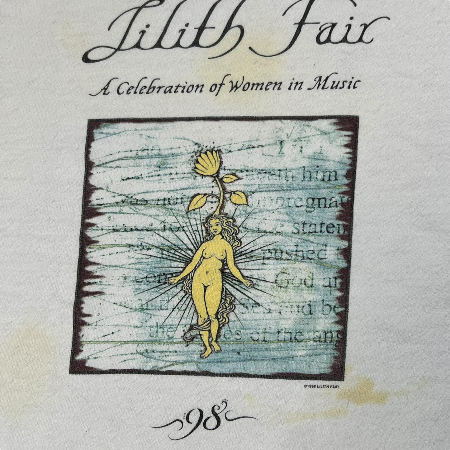 Vintage 1998 Lilith Fair A Celebration of Women in Music tee (XL)
