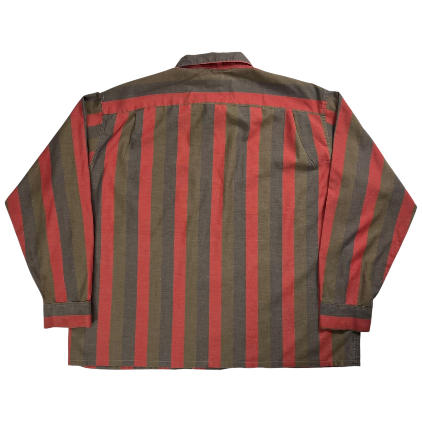 Vintage 1950s Galey + Lord striped button up shirt (XL)