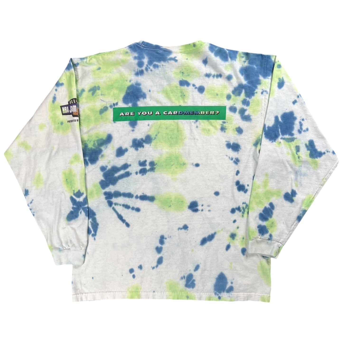 Vintage 90s NBA Jam Session All Star Game tie dye long sleeve shirt (L)