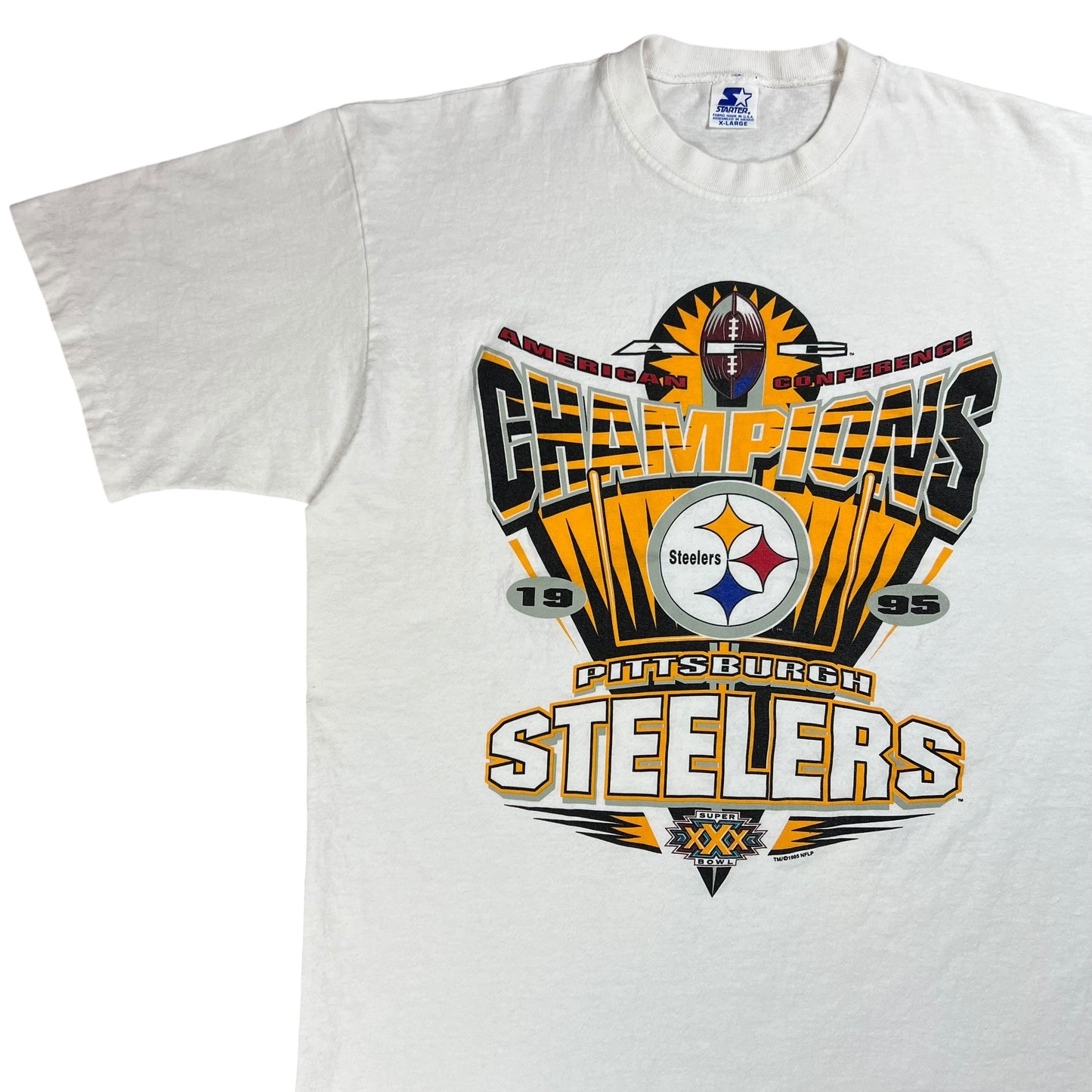 Vintage 1995 Starter Pittsburgh Steelers Super Bowl XXX tee (XL)