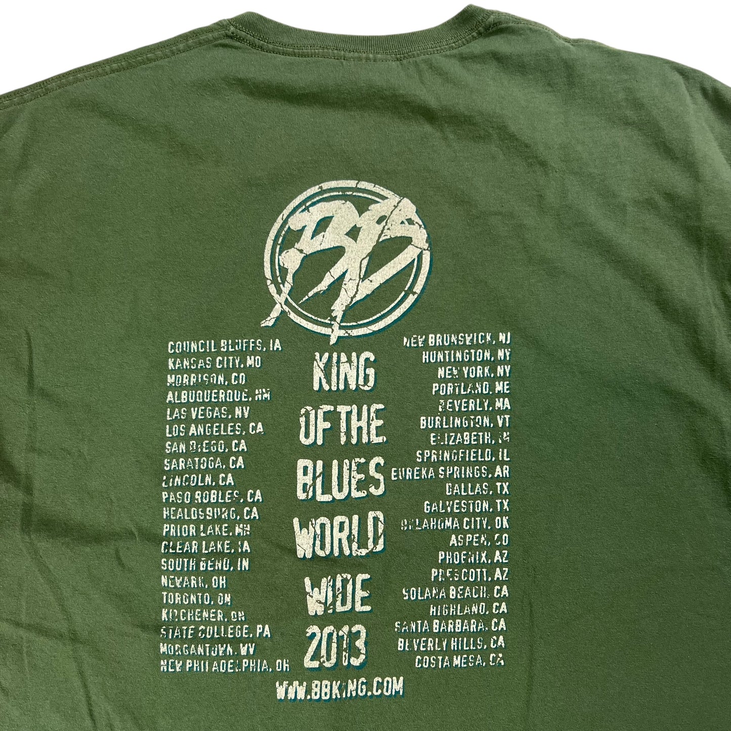2013 B.B. King King of the Blues tour tee (XL)