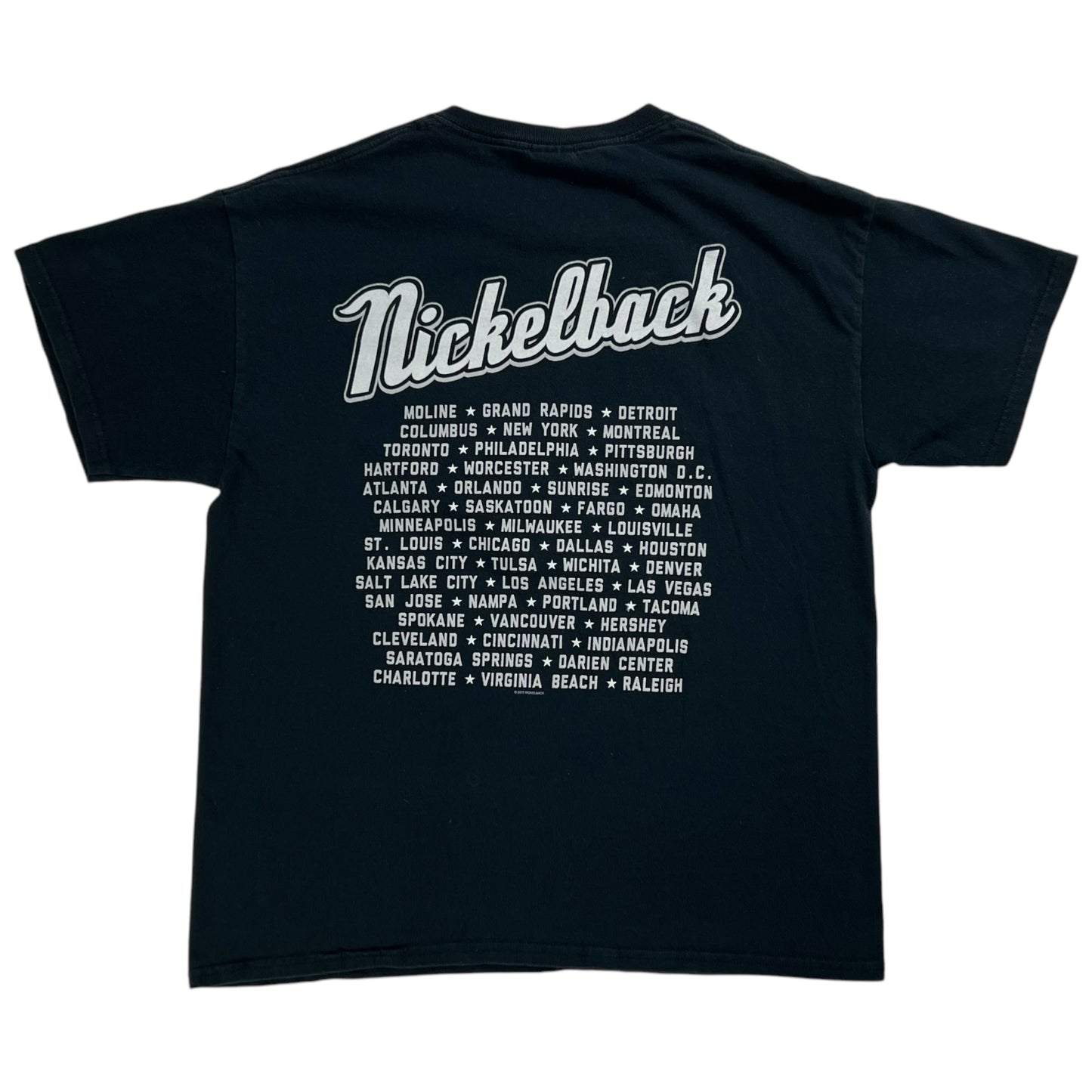 2012 Nickelback Here and Now tour band tee (L)