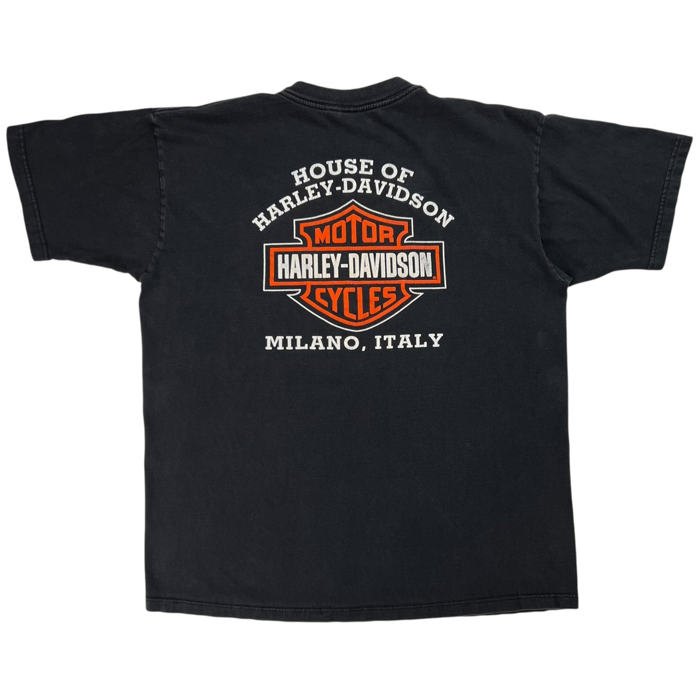 Vintage 2003 Harley Davidson Motorcycles Milano Italy tee (XL)