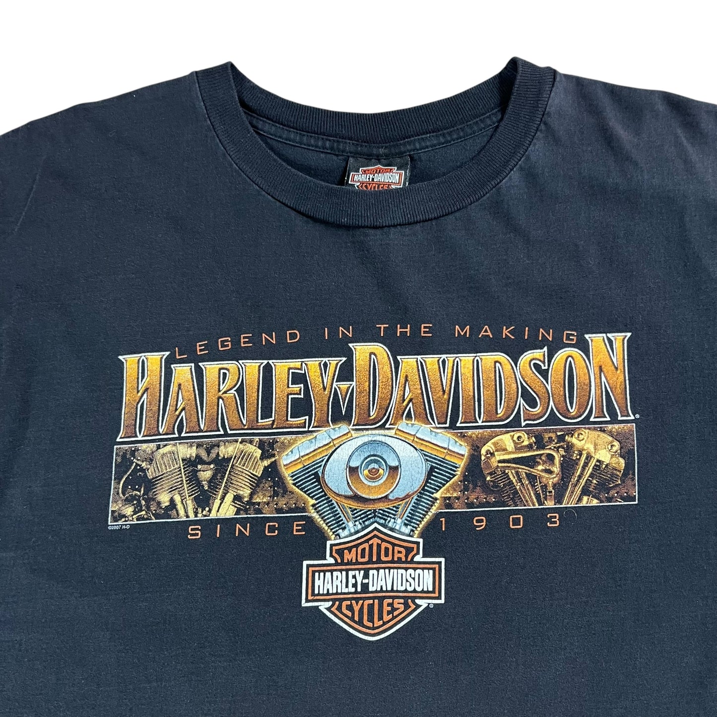 Vintage 2007 Harley Davidson Motorcycles Legend in the making tee (XL)