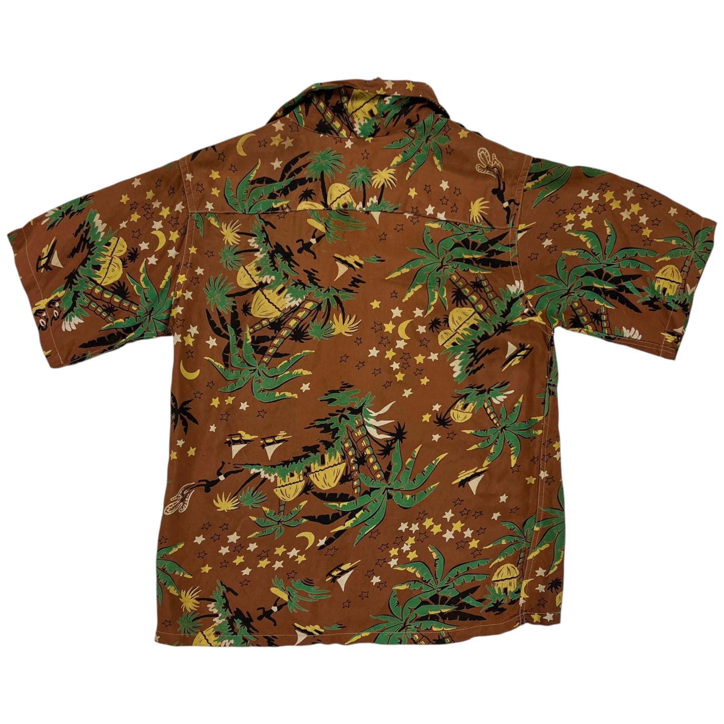 Vintage 1960s Flight Club loop bar youth Hawaiian shirt (M)
