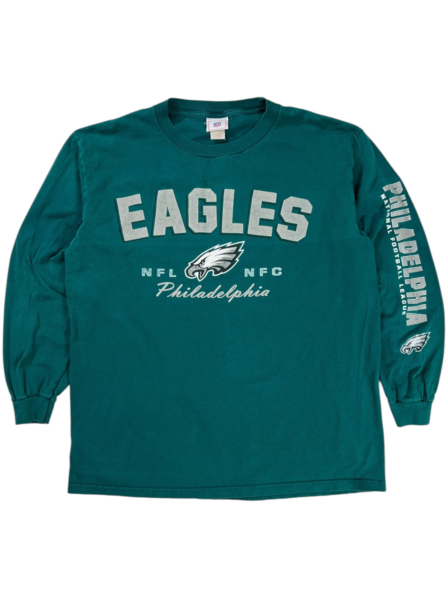Vintage Y2K Philadelphia Eagles long sleeve print shirt (L)