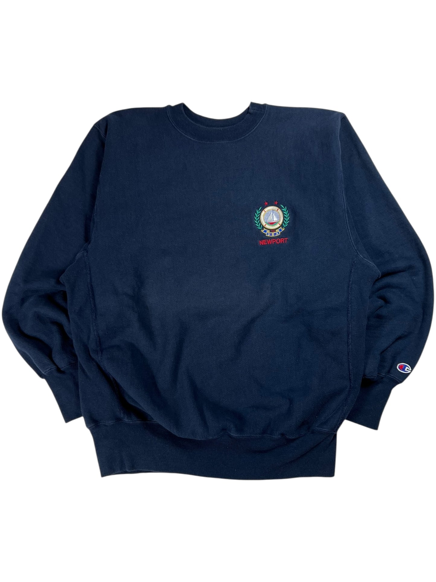 Vintage 90s Champion reverse weave Newport USA crewneck (XL)