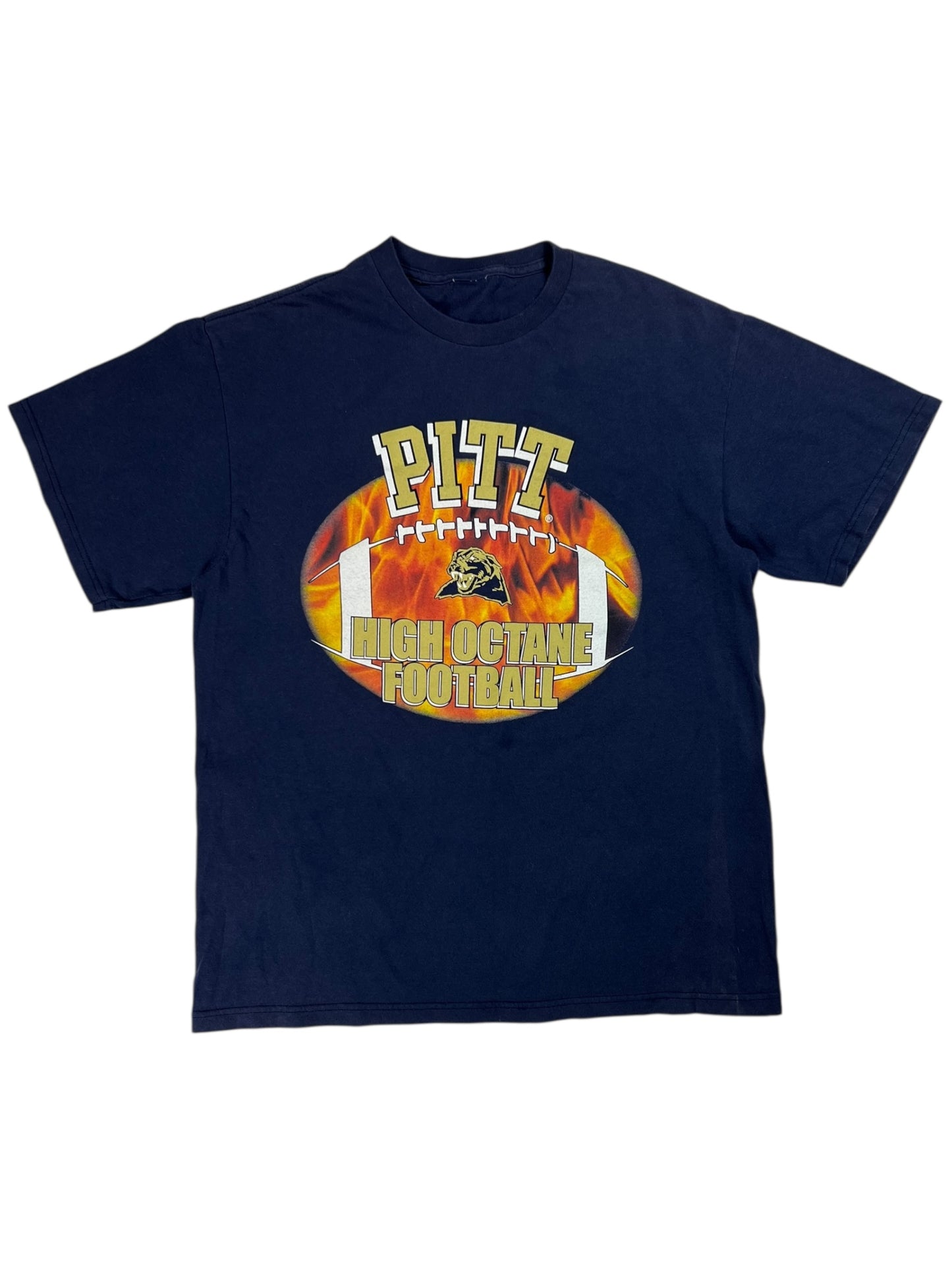 Vintage Y2K Pitt Panthers High Octane Football University of Pittsburgh tee (M)