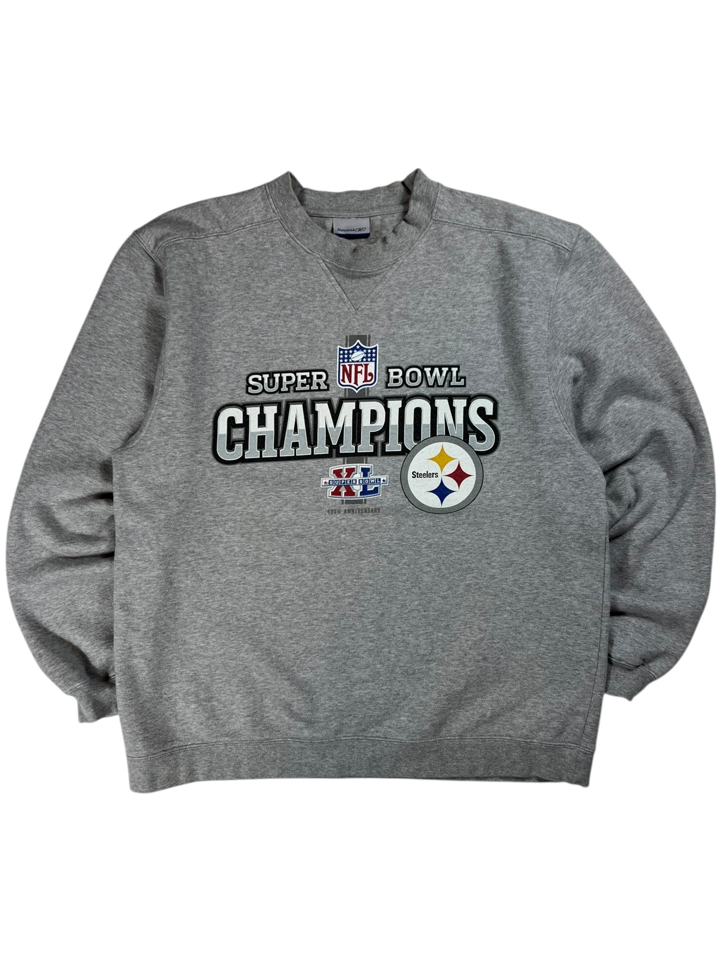 Vintage 2006 Pittsburgh Steelers Super Bowl XL champions crewneck (L)