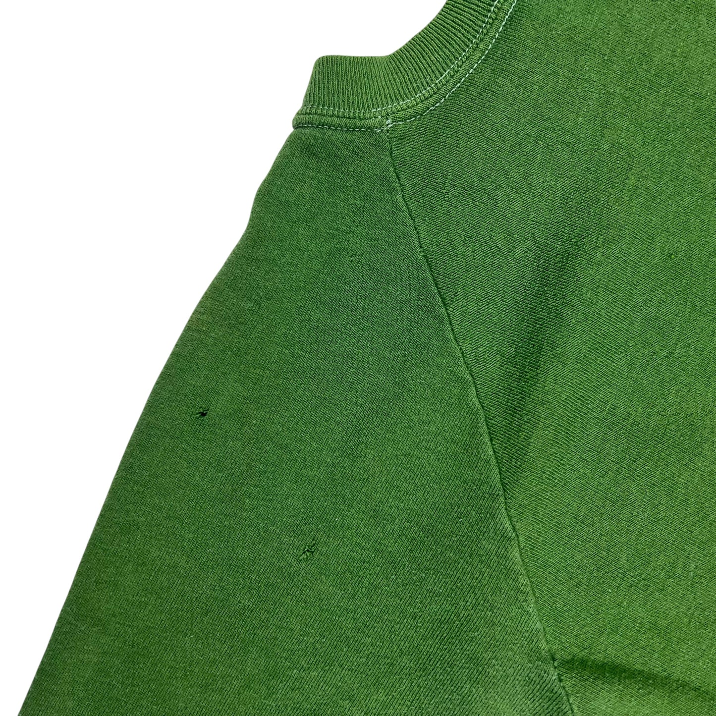 Vintage 1970s faded green blank crewneck (M)