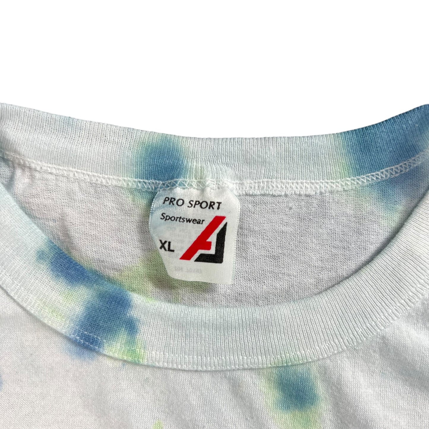 Vintage 80s Math-A-Thon Take A Bite Out Of Math tie dye tee (L)