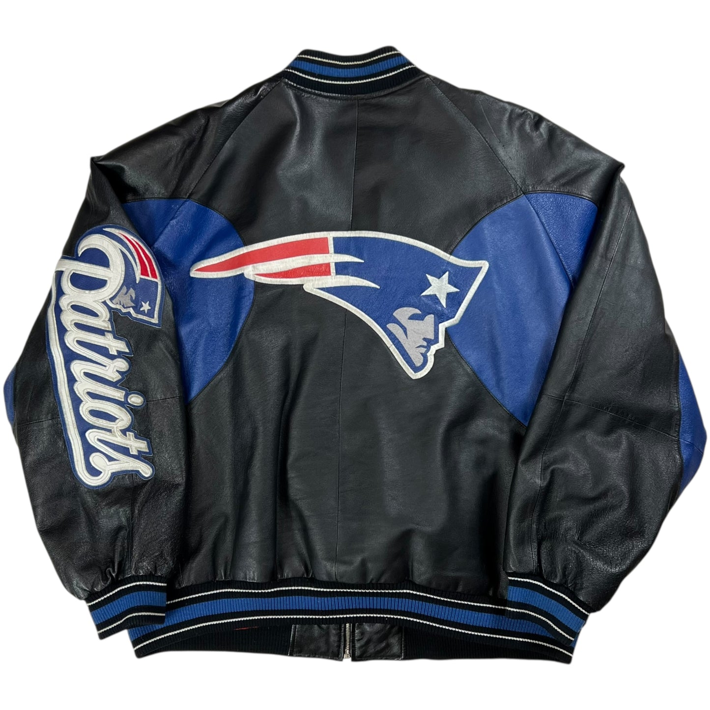 Vintage 90s Carl Banks GIII New England Patriots leather jacket (XXL)
