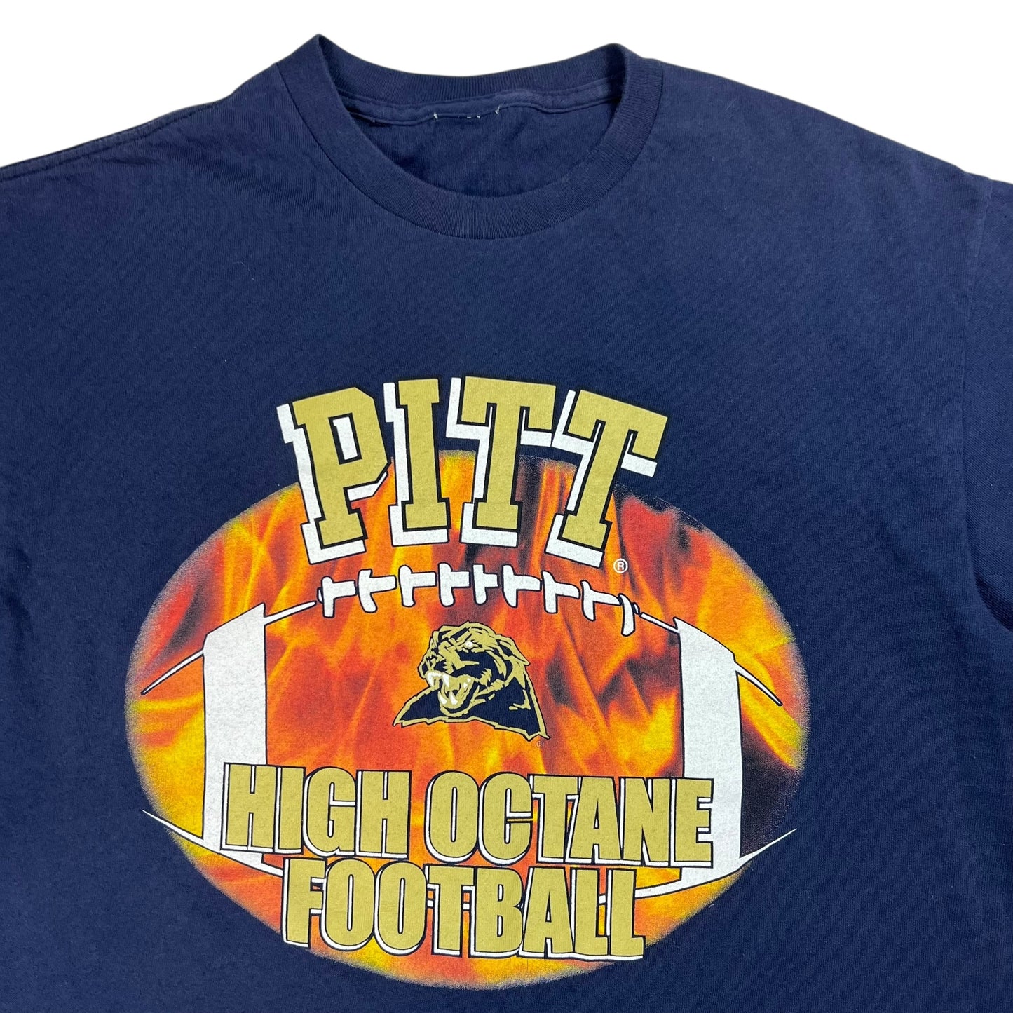 Vintage Y2K Pitt Panthers High Octane Football University of Pittsburgh tee (M)