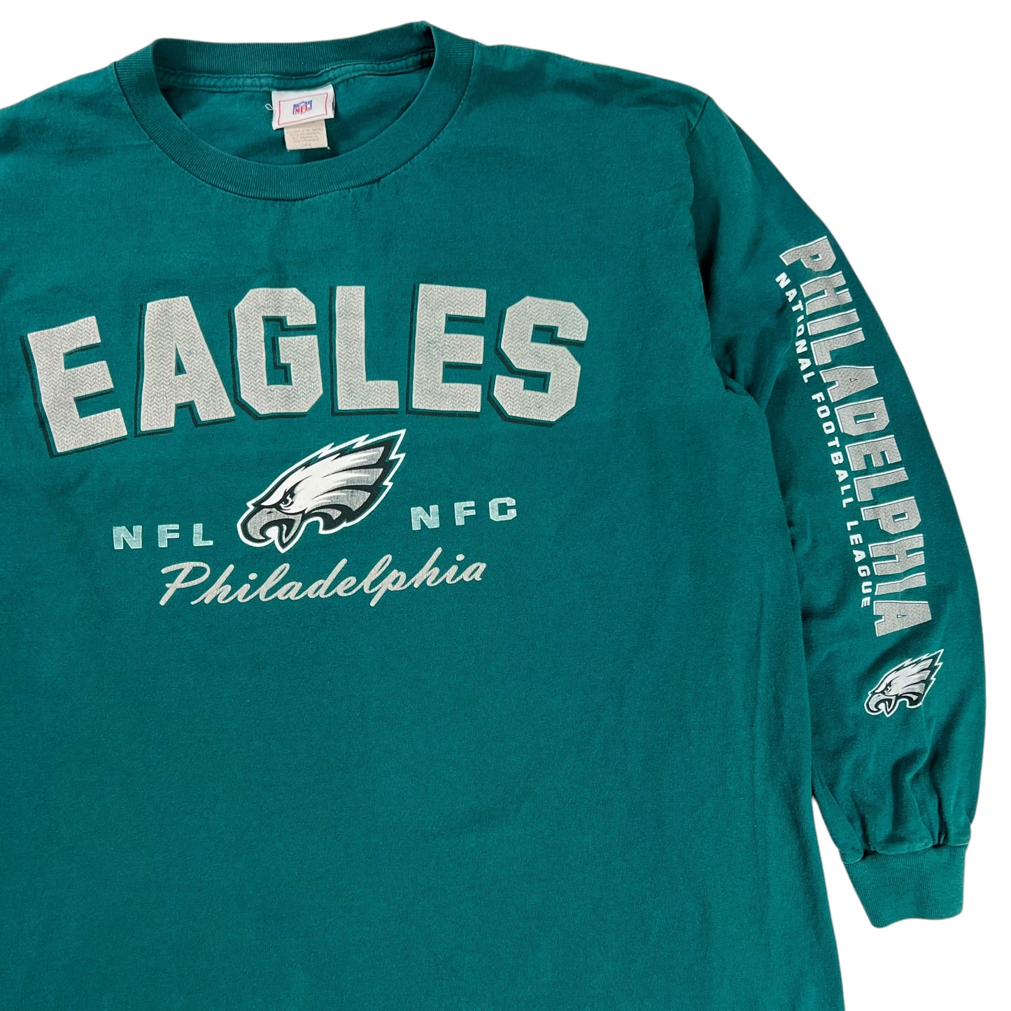 Vintage Y2K Philadelphia Eagles long sleeve print shirt (L)