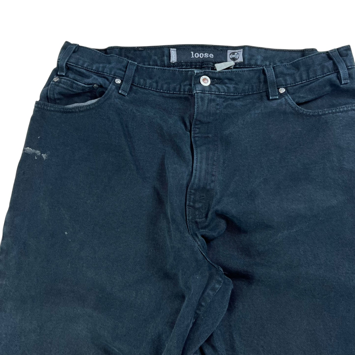 Vintage 90s Levi’s silver tab black baggy denim jeans (36x31)