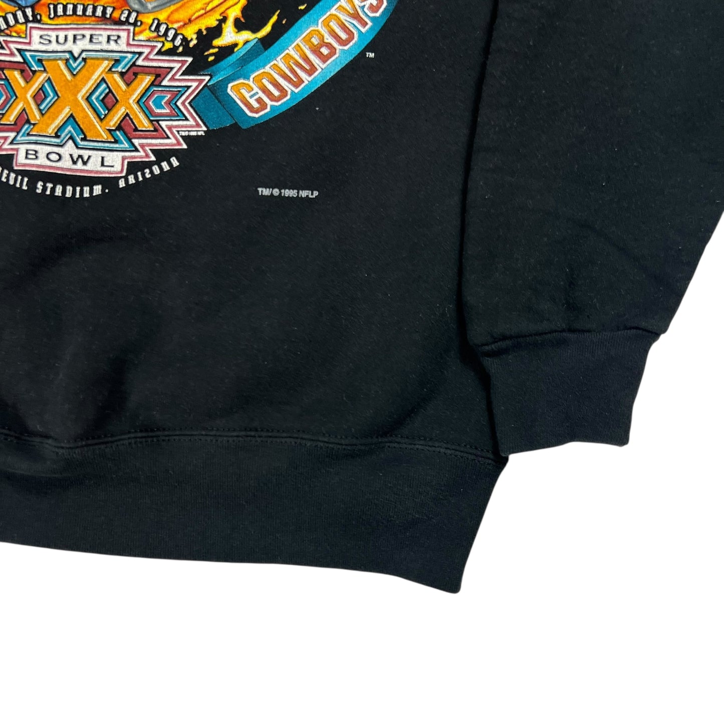 Vintage 1996 Salem Sportswear Pittsburgh Steelers Super Bowl flames crewneck (L)