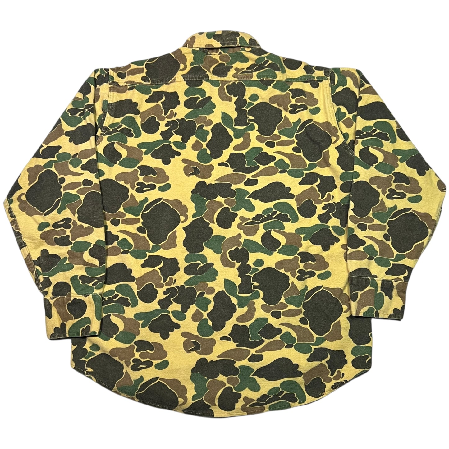 Vintage 1970s Duck Camo Chamois button up shirt (L)