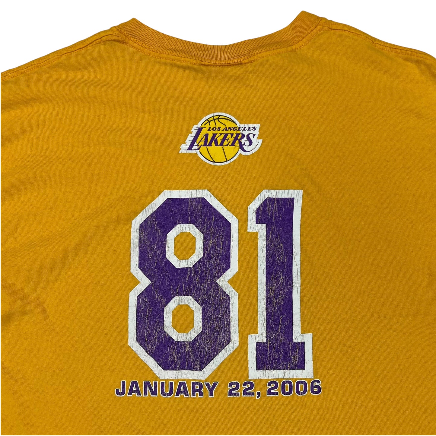 Vintage 2006 Los Angeles Lakers Kobe Bryant 81 Points tee (L)