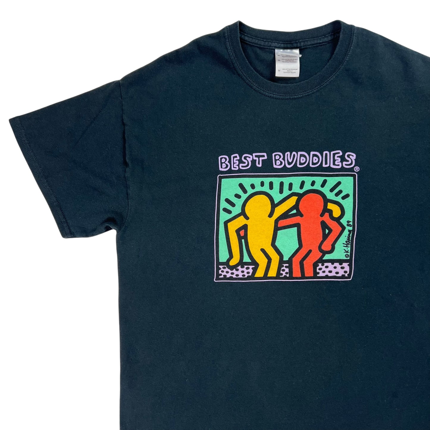 Y2K Best Buddies Keith Haring art tee (M)