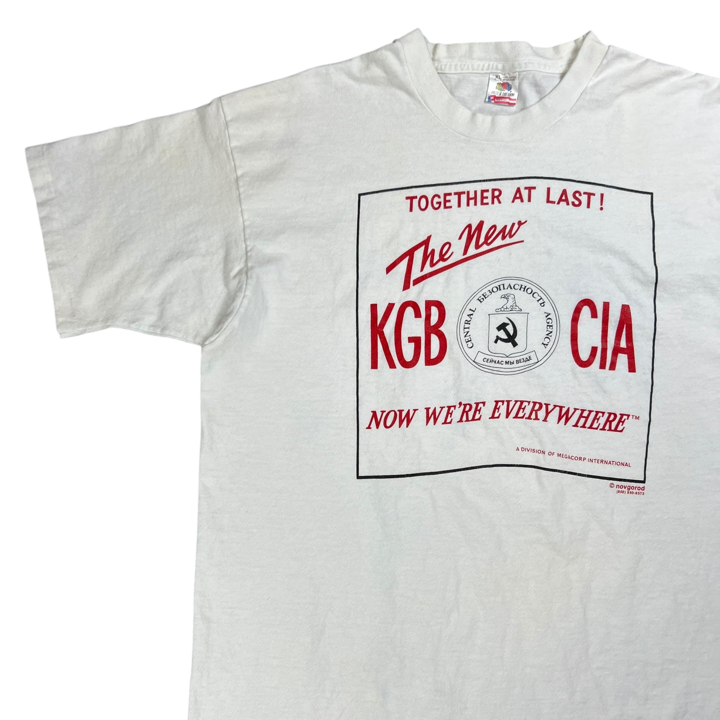 Vintage 90s Together At Last! The New KGB CIA tee (XL)