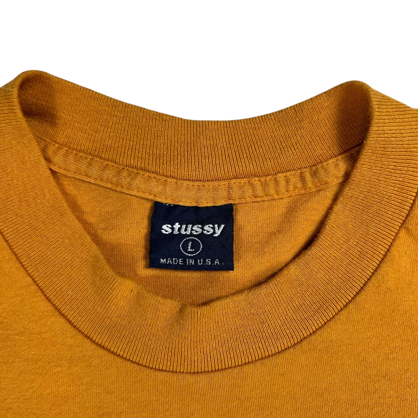 Vintage 90s Stüssy S logo USA made tee (L)
