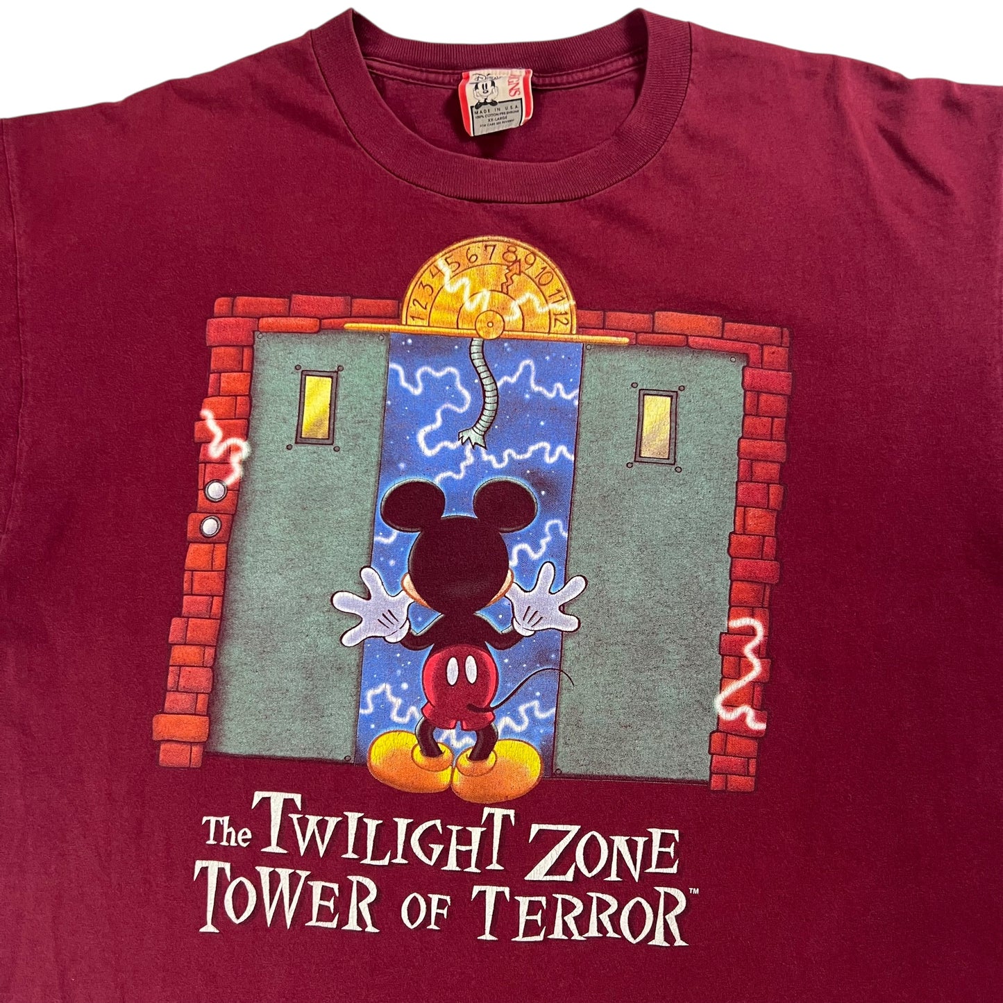 Vintage 90s Disney Tower of Terror Mickey tee (XXL)