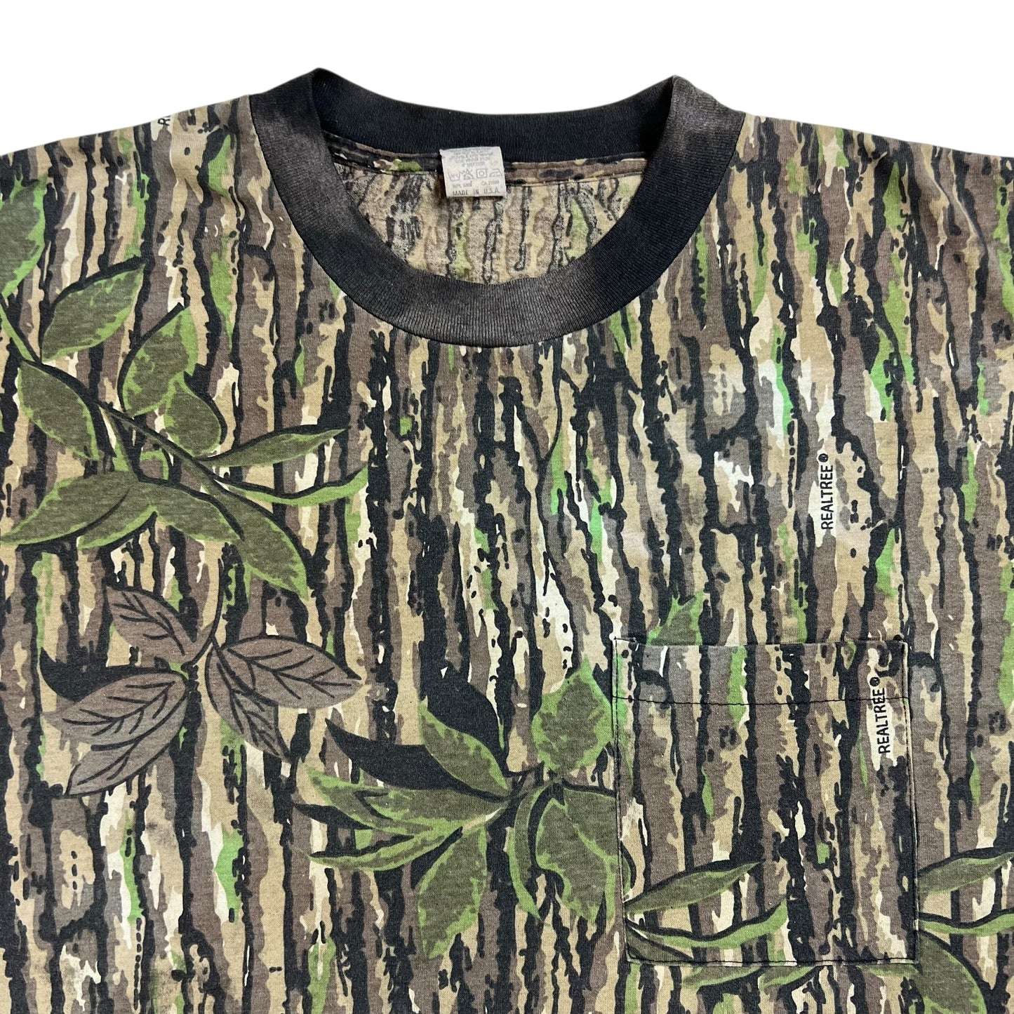 Vintage 80s Real Tree Camo pocket tee (XL)