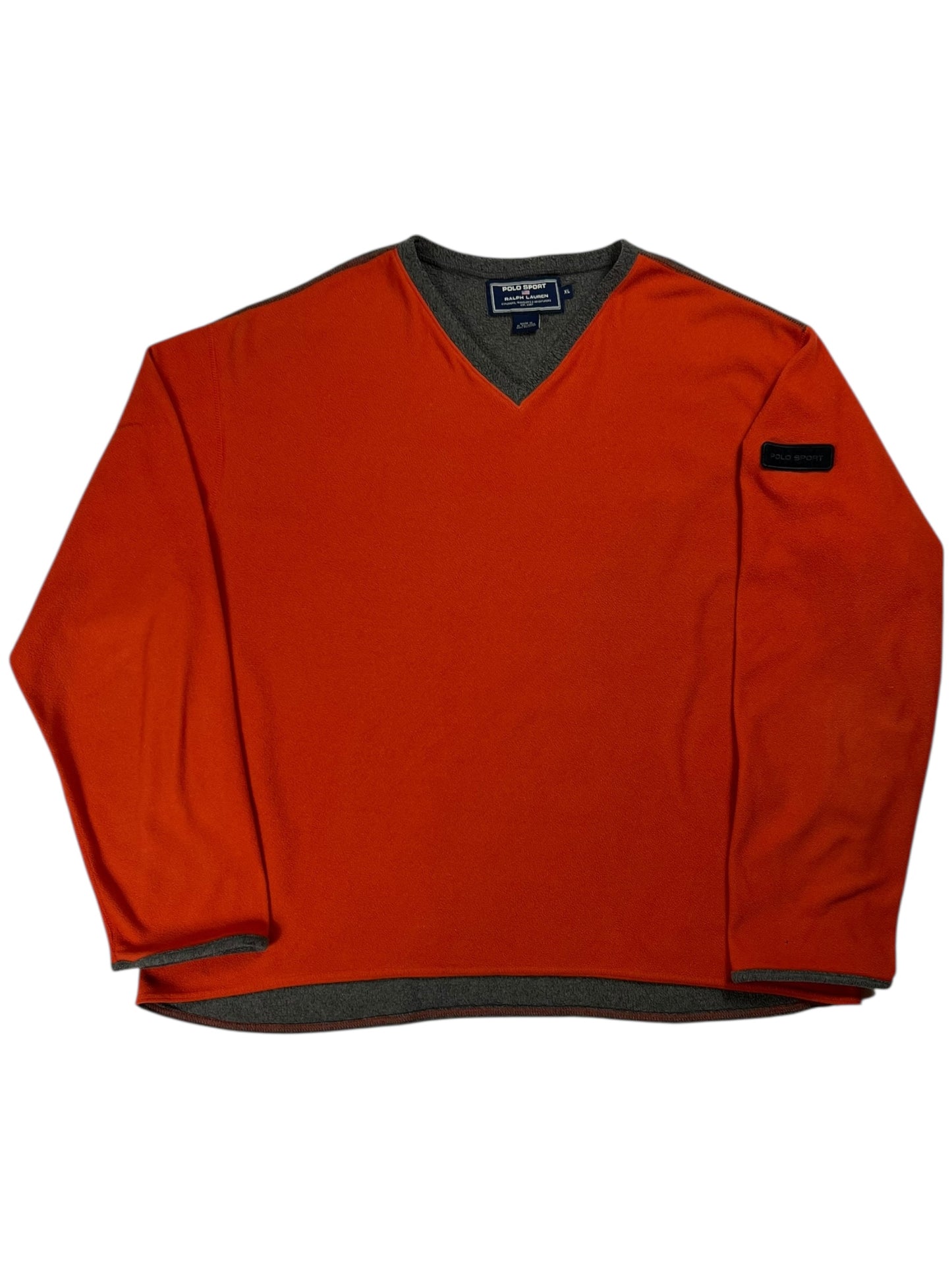 Vintage 90s Polo Sport Ralph Lauren two tone fleece (XL)