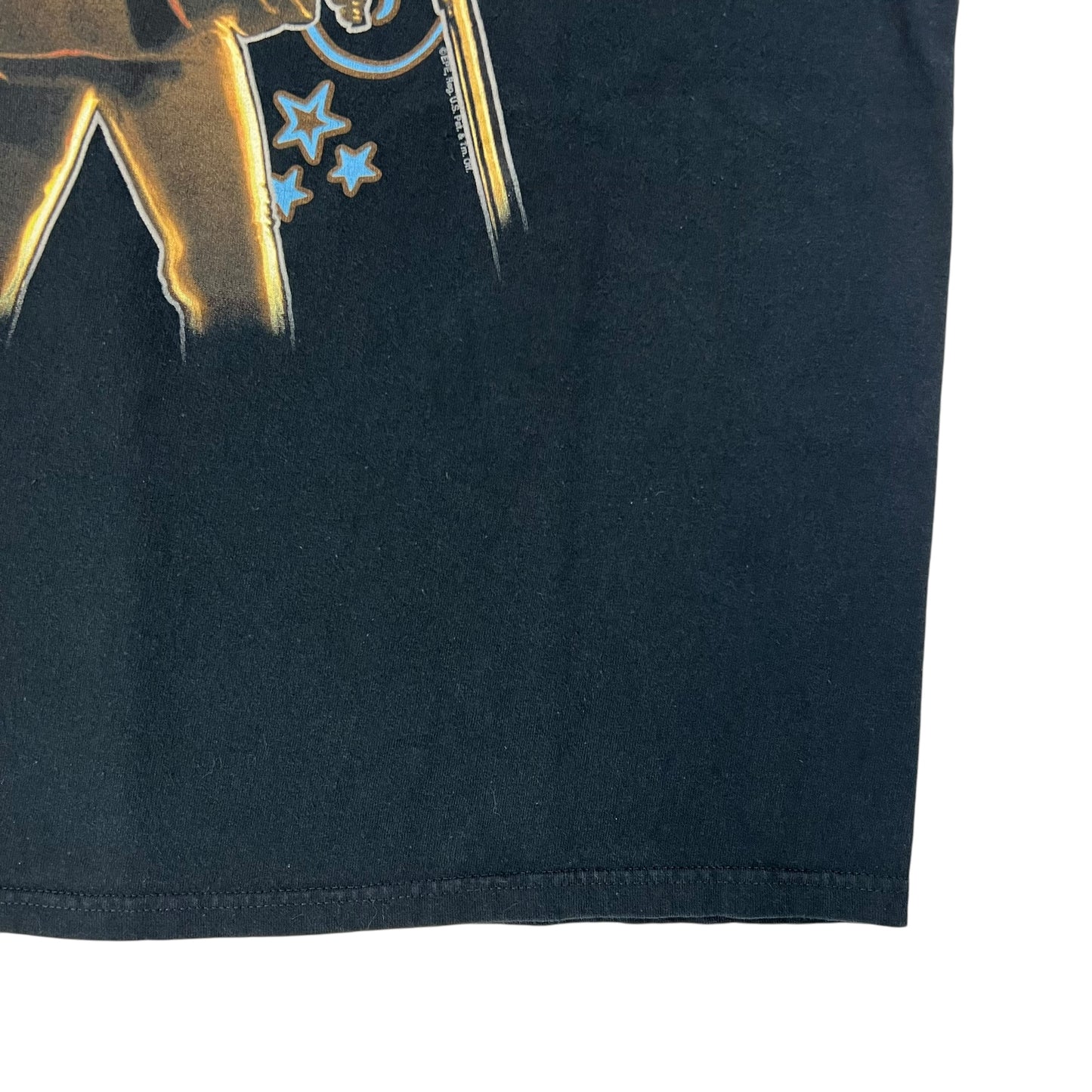 Vintage Y2K Liquid Blue Elvis Presley tee (L)