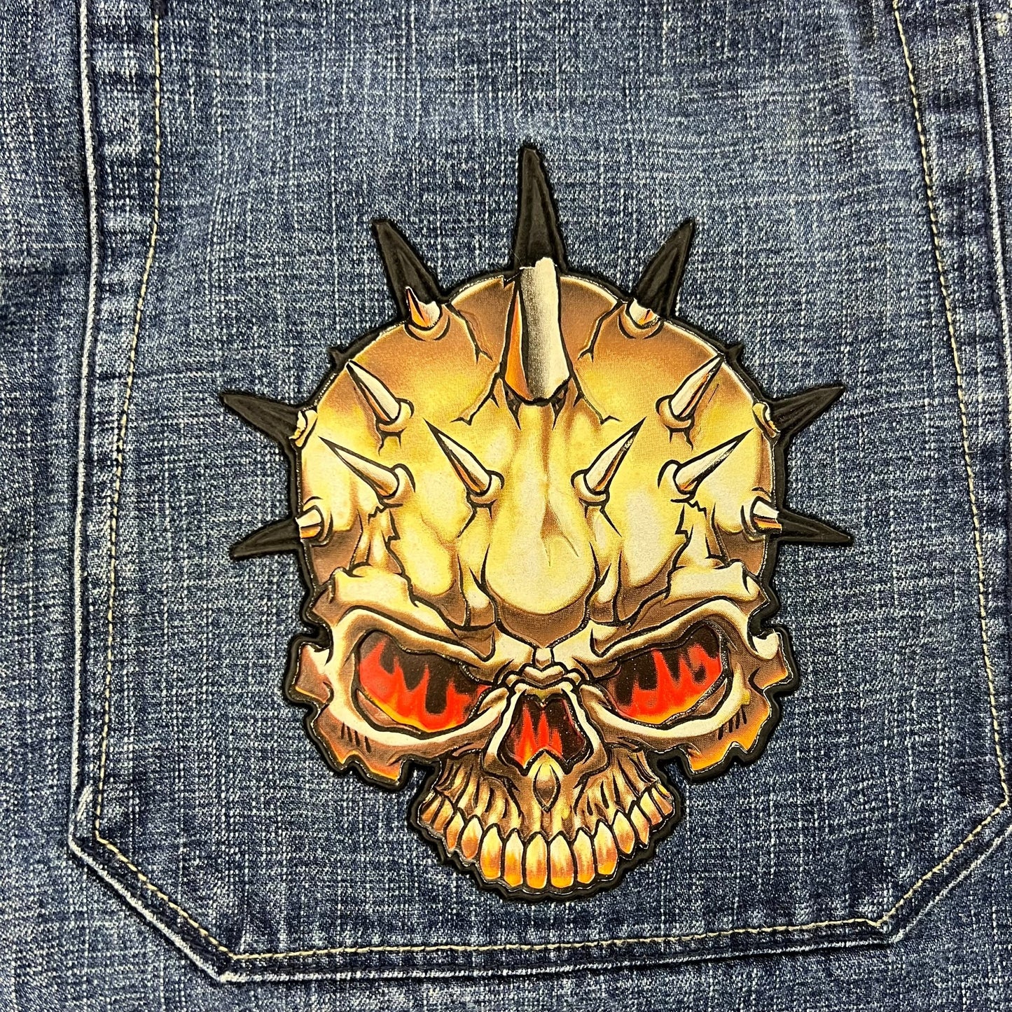 Vintage Y2K JNCO Jeans skull baggy denim shorts (29)