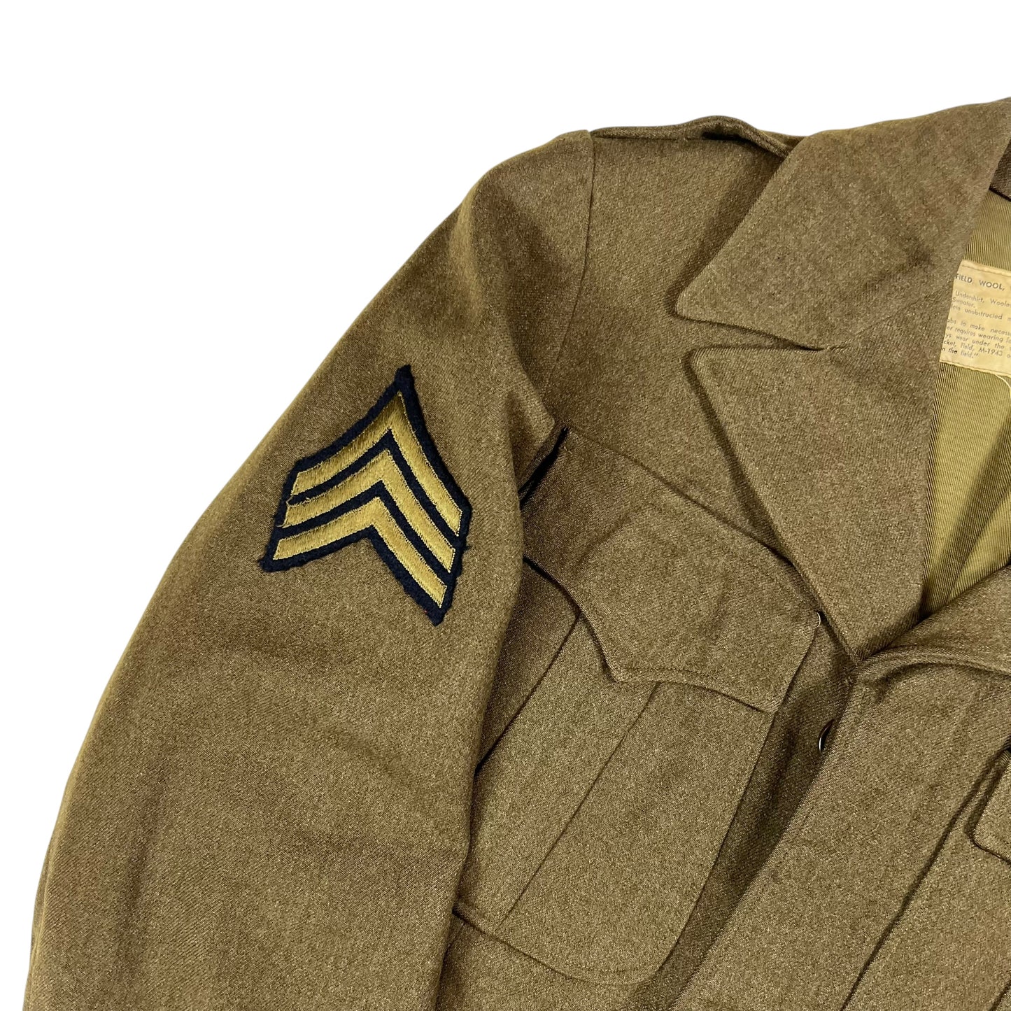 Vintage 1940s United States Army World War 2 II 2nd infantry jacket pants (S)