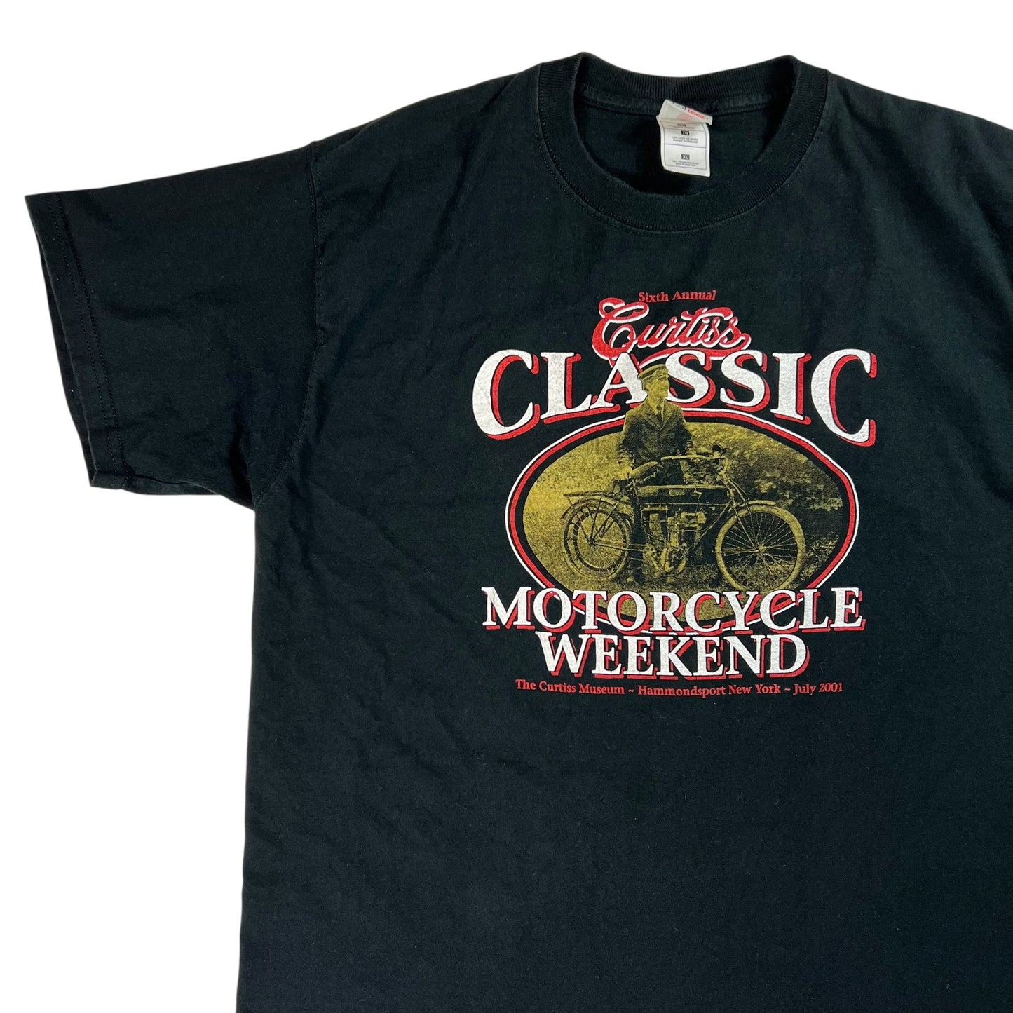 Vintage 2001 Curtiss Classic Motorcycle Weekend biker tee (XL)