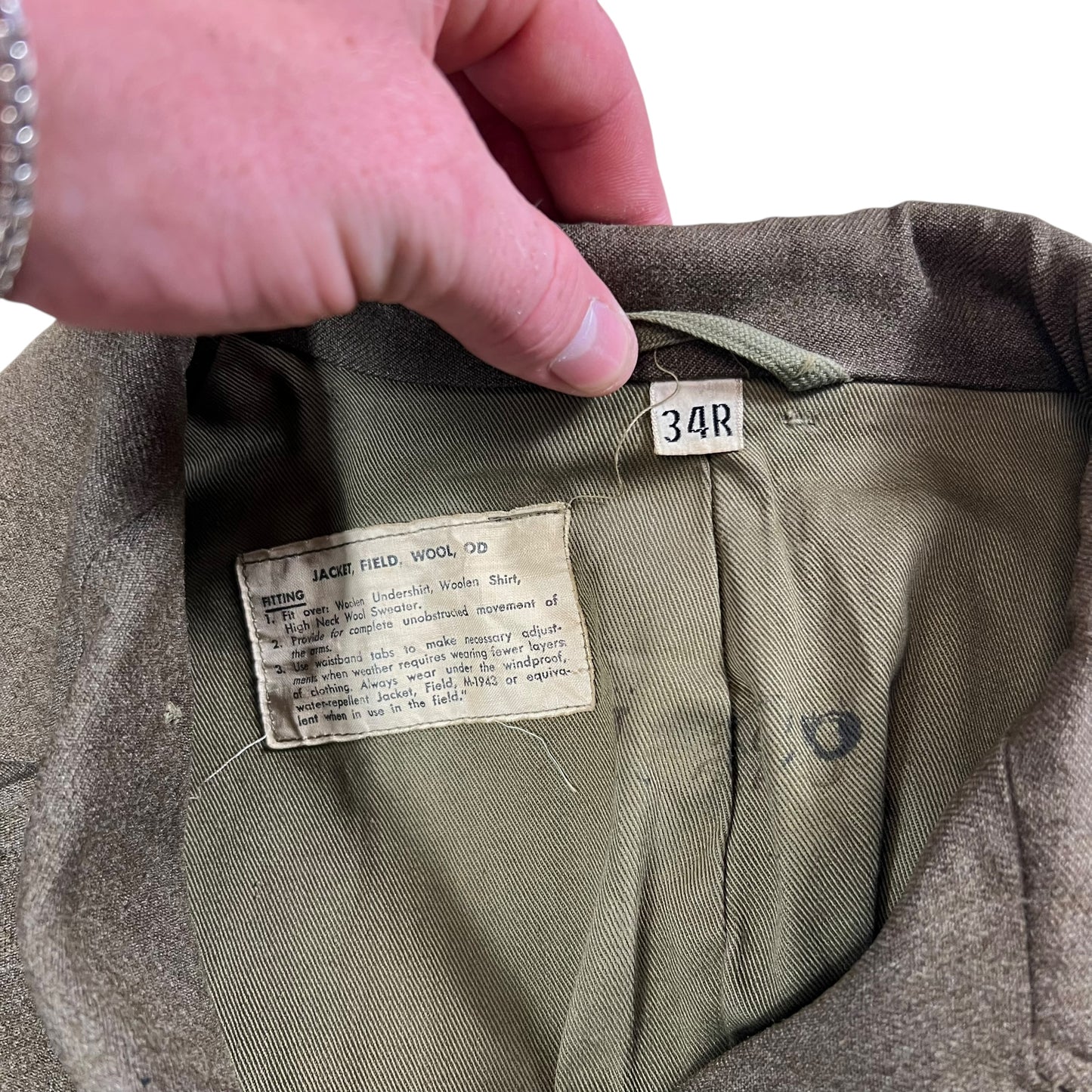 Vintage 1940s United States Army World War 2 II 2nd infantry jacket pants (S)