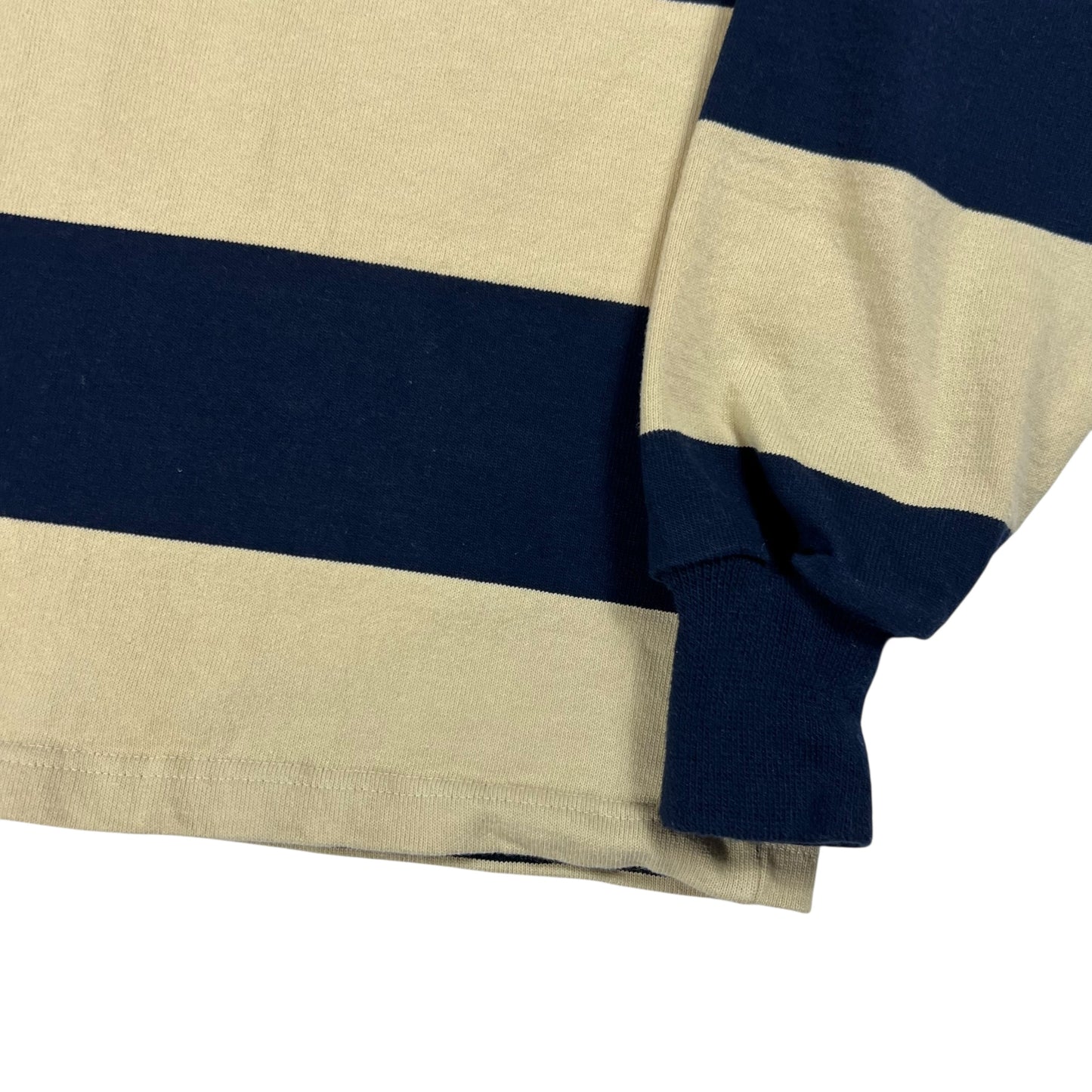 Vintage Y2K Pitt Panthers University of Pittsburgh striped polo rugby shirt (S)