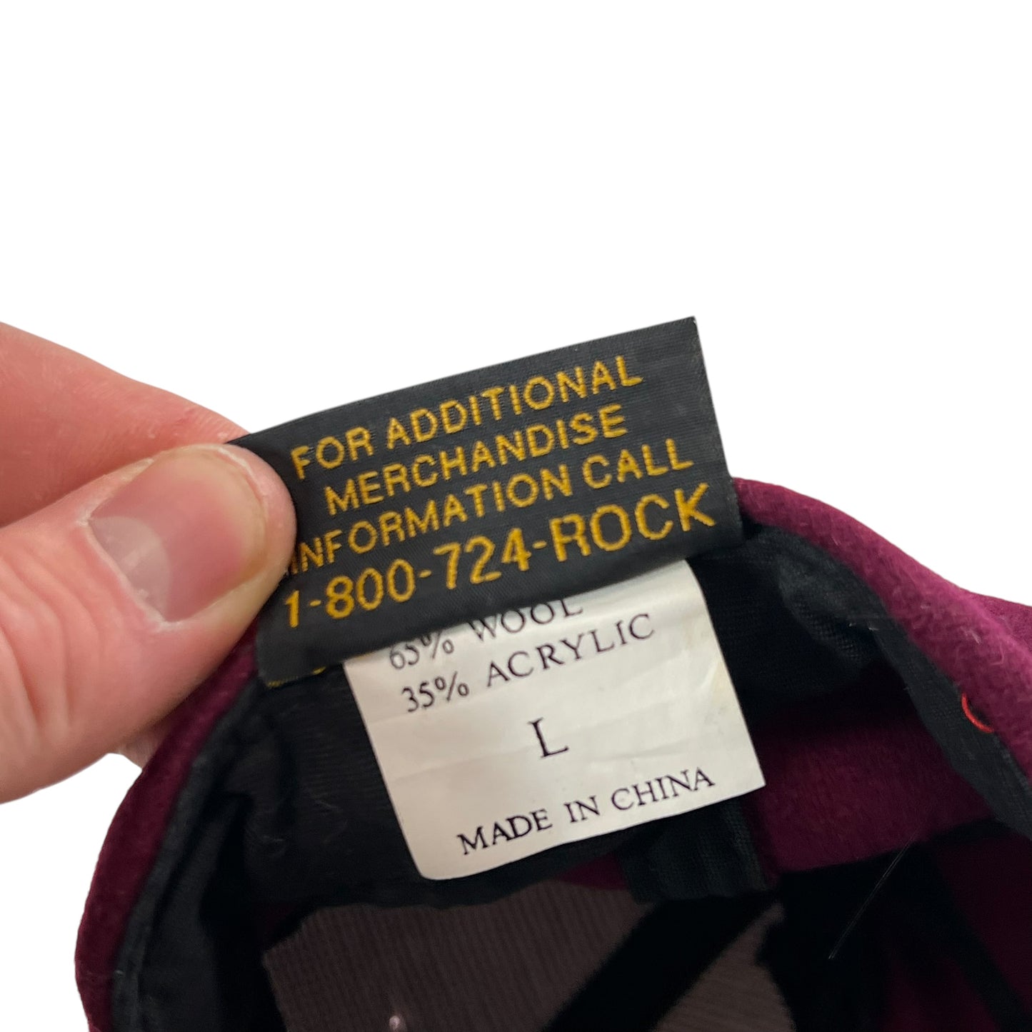 Vintage 90s Brockum Rolling Stones band hat