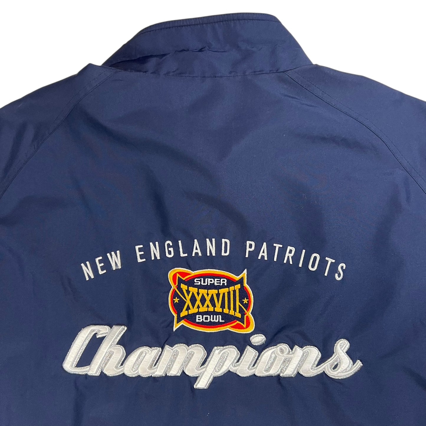 Vintage Y2K New England Patriots Super Bowl champs windbreaker (XL)