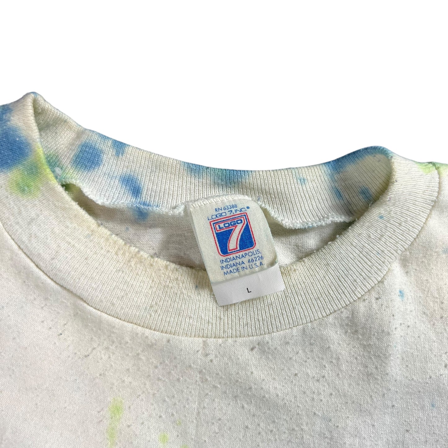 Vintage 80s Logo 7 Chicago Bears Walter Payton tie dye tee (L)