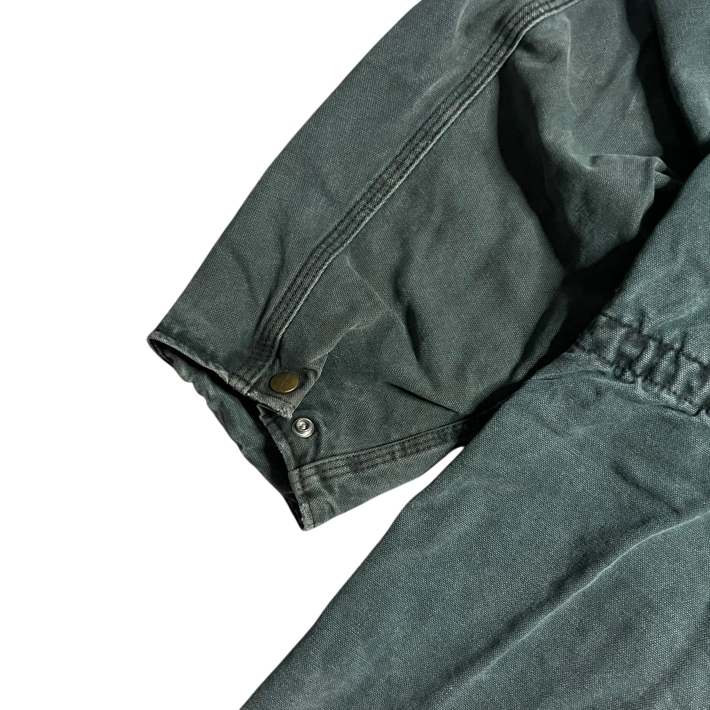 Vintage 90s Carhartt green Cape Coat Duster faded jacket (XL)