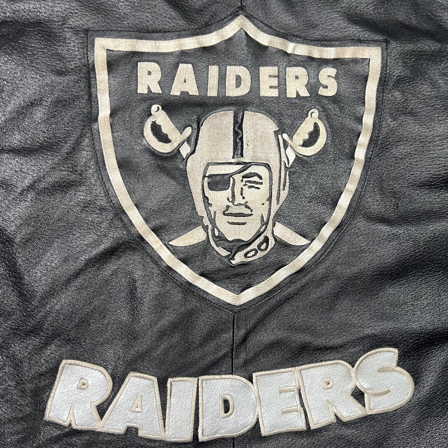 Vintage 90s G-III Carl Banks Oakland Raiders leather NFL jacket