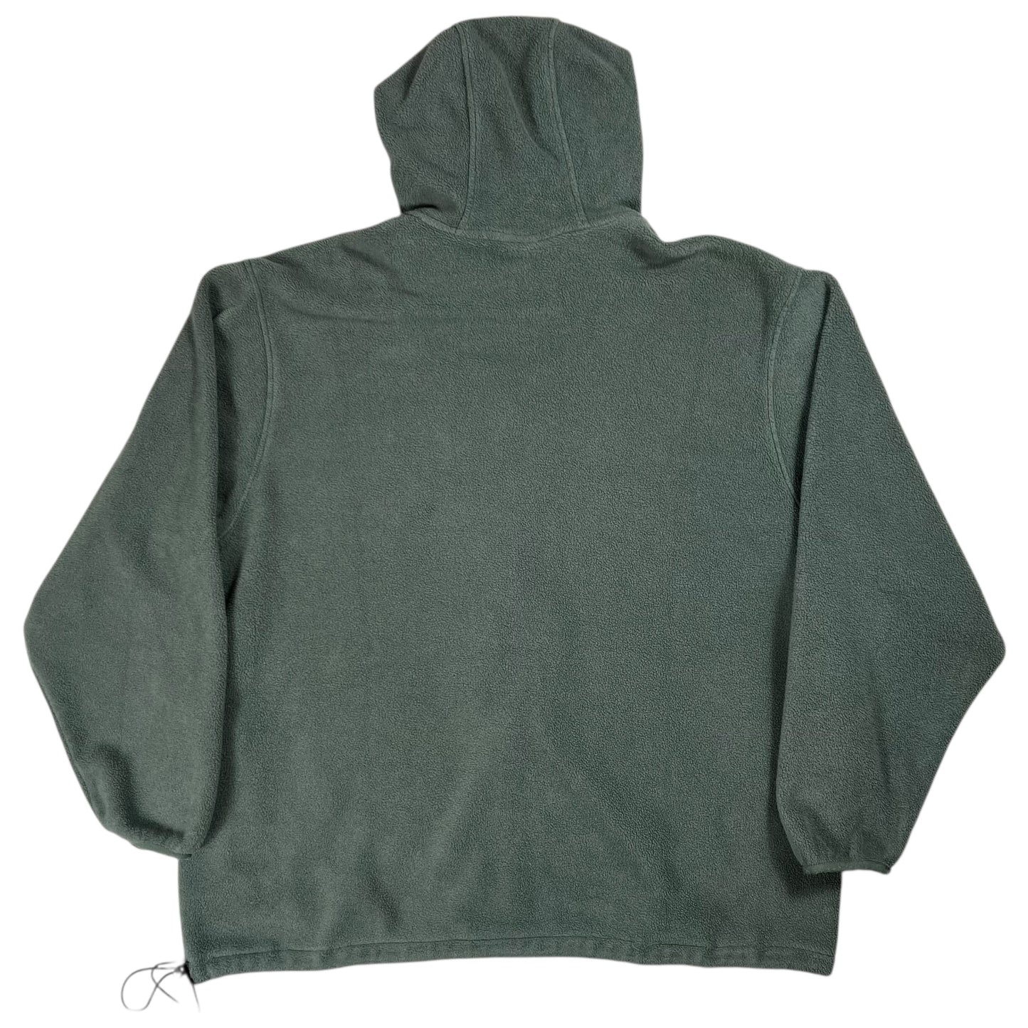 Vintage 90s L.L. Bean tea green full zip fleece hoodie (XL)
