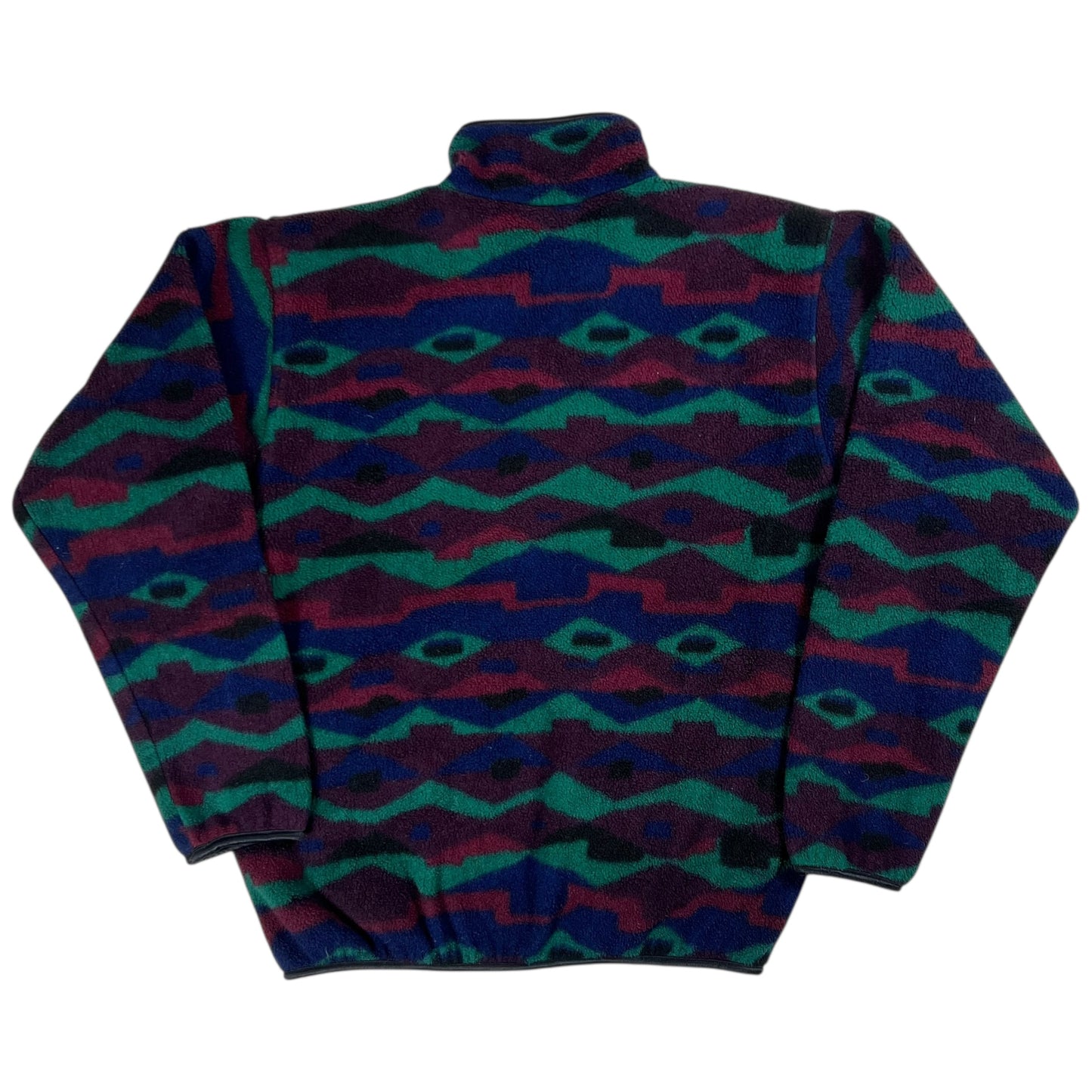 Vintage 90s R.E.I. Abstract all over print full zip fleece (M)