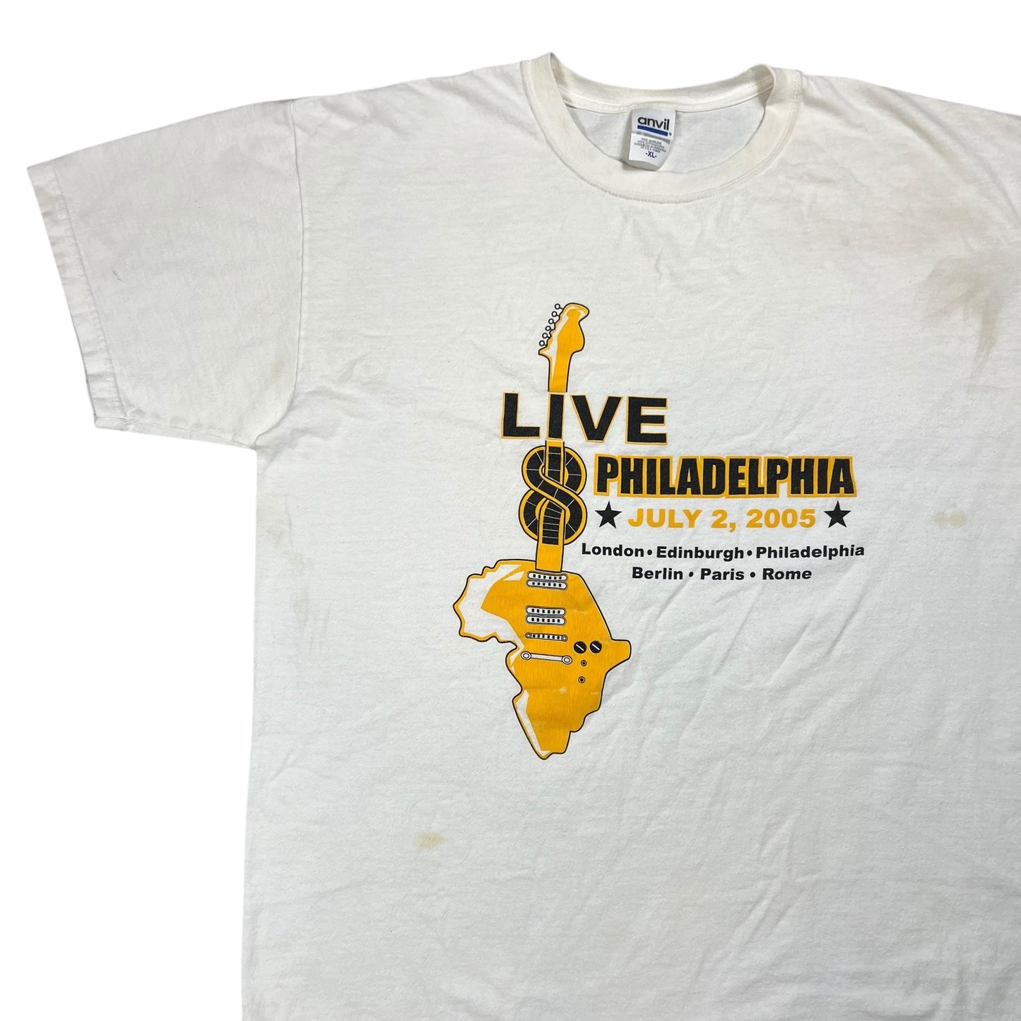 Vintage 2005 Live Aid Philadelphia band festival tee (XL)