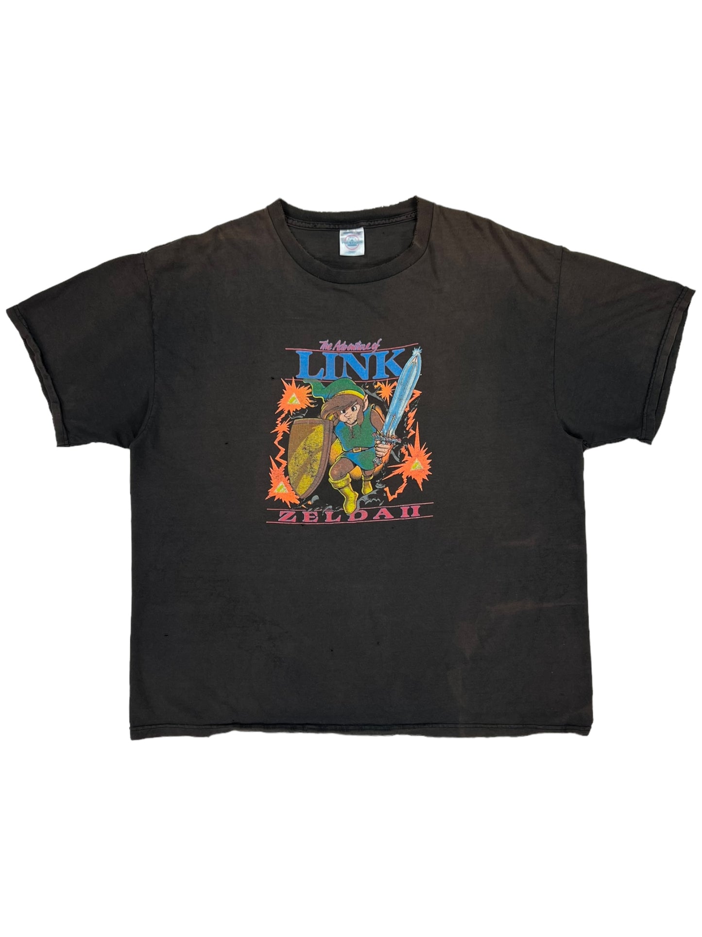 Vintage Y2K The Adventure of Link Zelda II faded video game tee (XL)