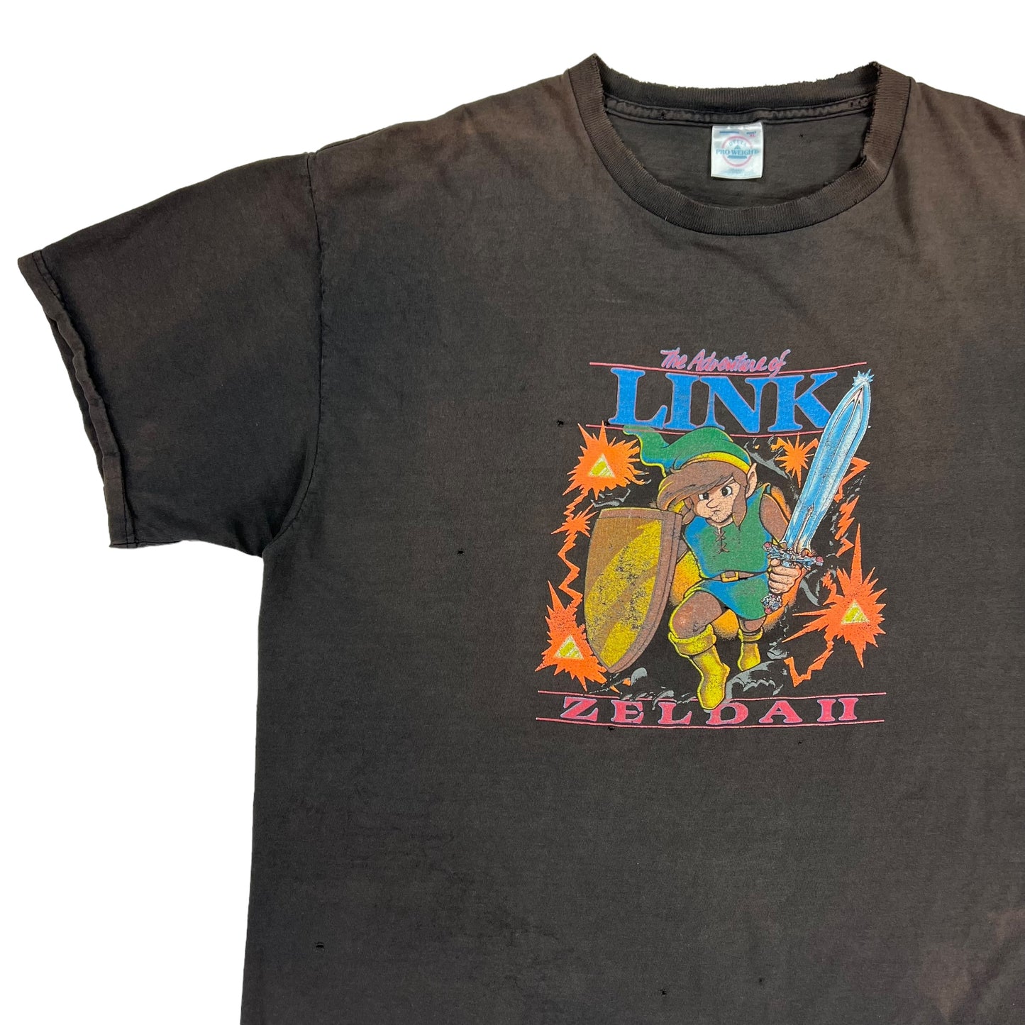 Vintage Y2K The Adventure of Link Zelda II faded video game tee (XL)
