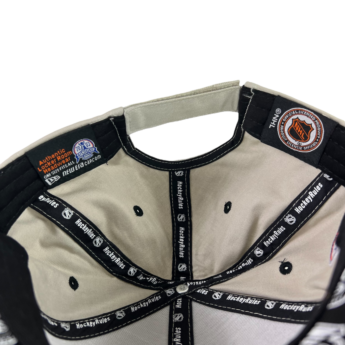 Vintage 2003 New Jersey Devils Conference Champions New Era Hockey Rules StrapBack DS