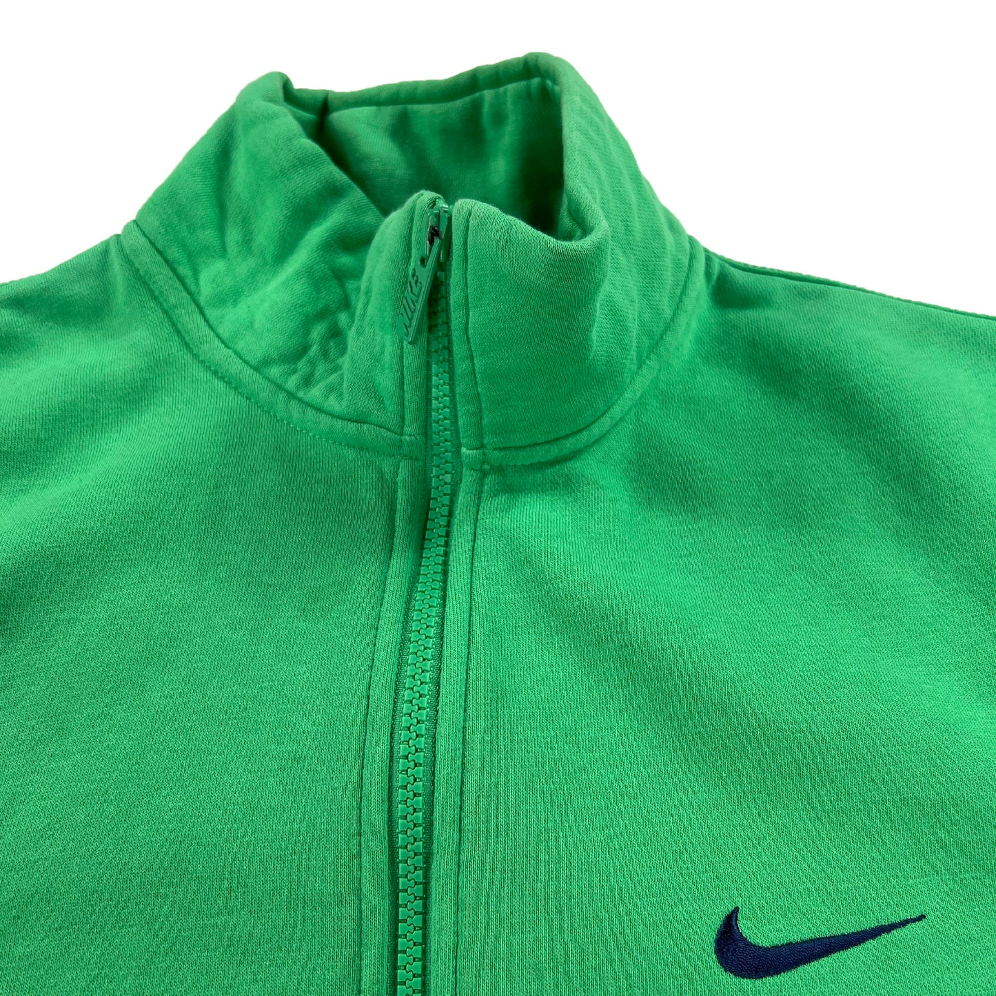 2000s Retro Nike mini swoosh light green zip up sweatshirt (L)