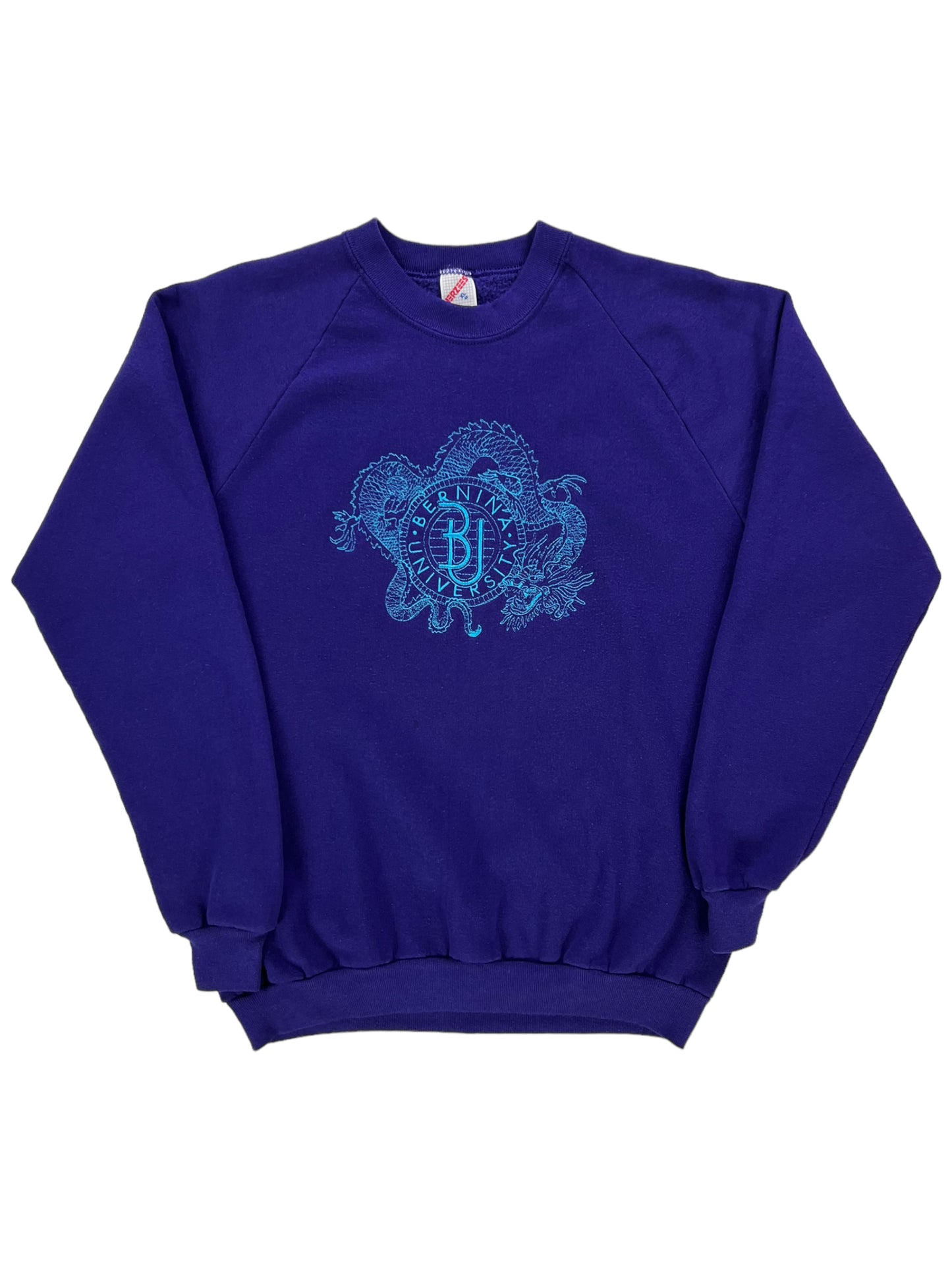 Vintage 90s jerzees Bernina University sewing purple crewneck (XL)